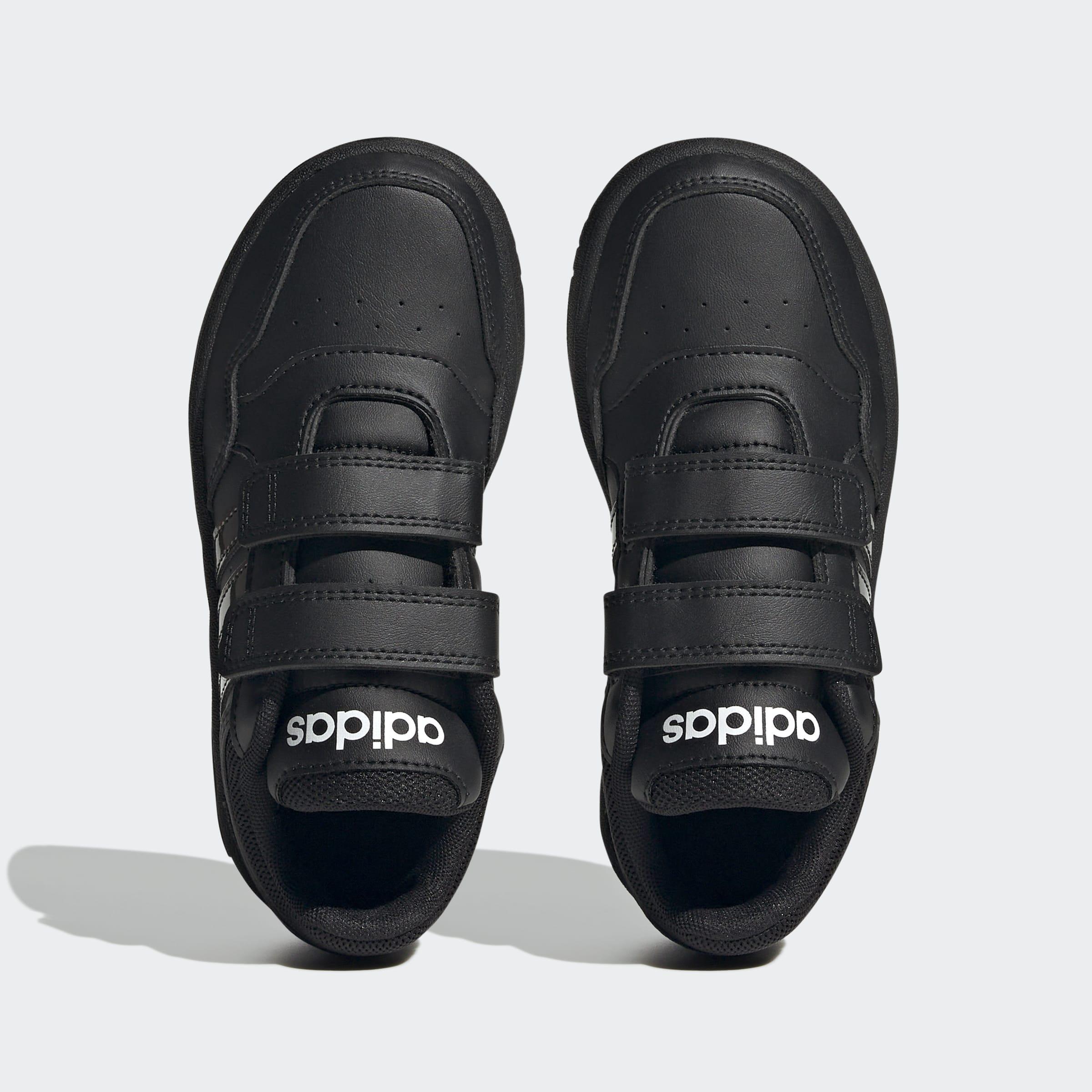 Unisex Kids Hoops Lifestyle Basketball Hook-And-Loop Shoes, Black, A901_ONE, large image number 1
