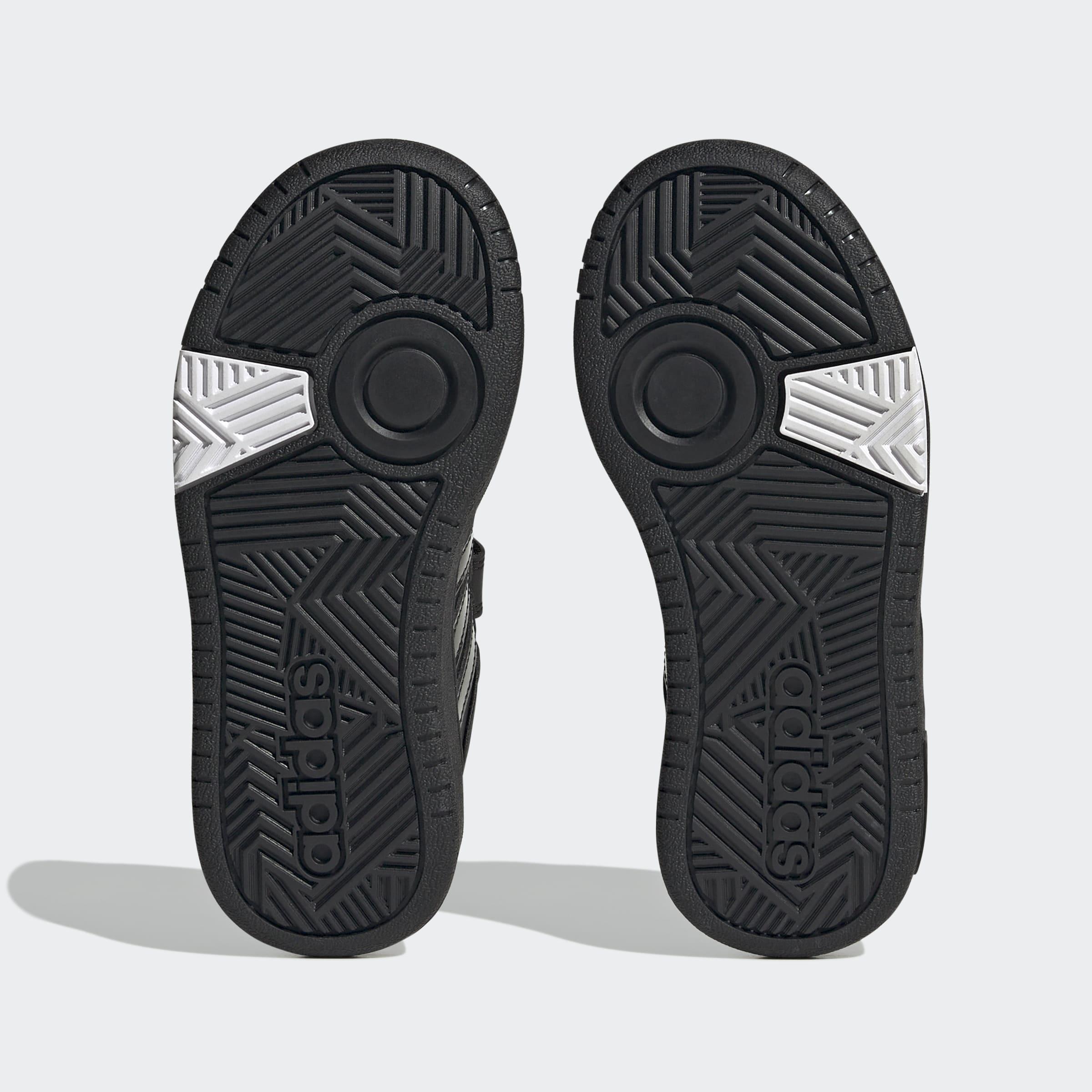 Unisex Kids Hoops Lifestyle Basketball Hook-And-Loop Shoes, Black, A901_ONE, large image number 7