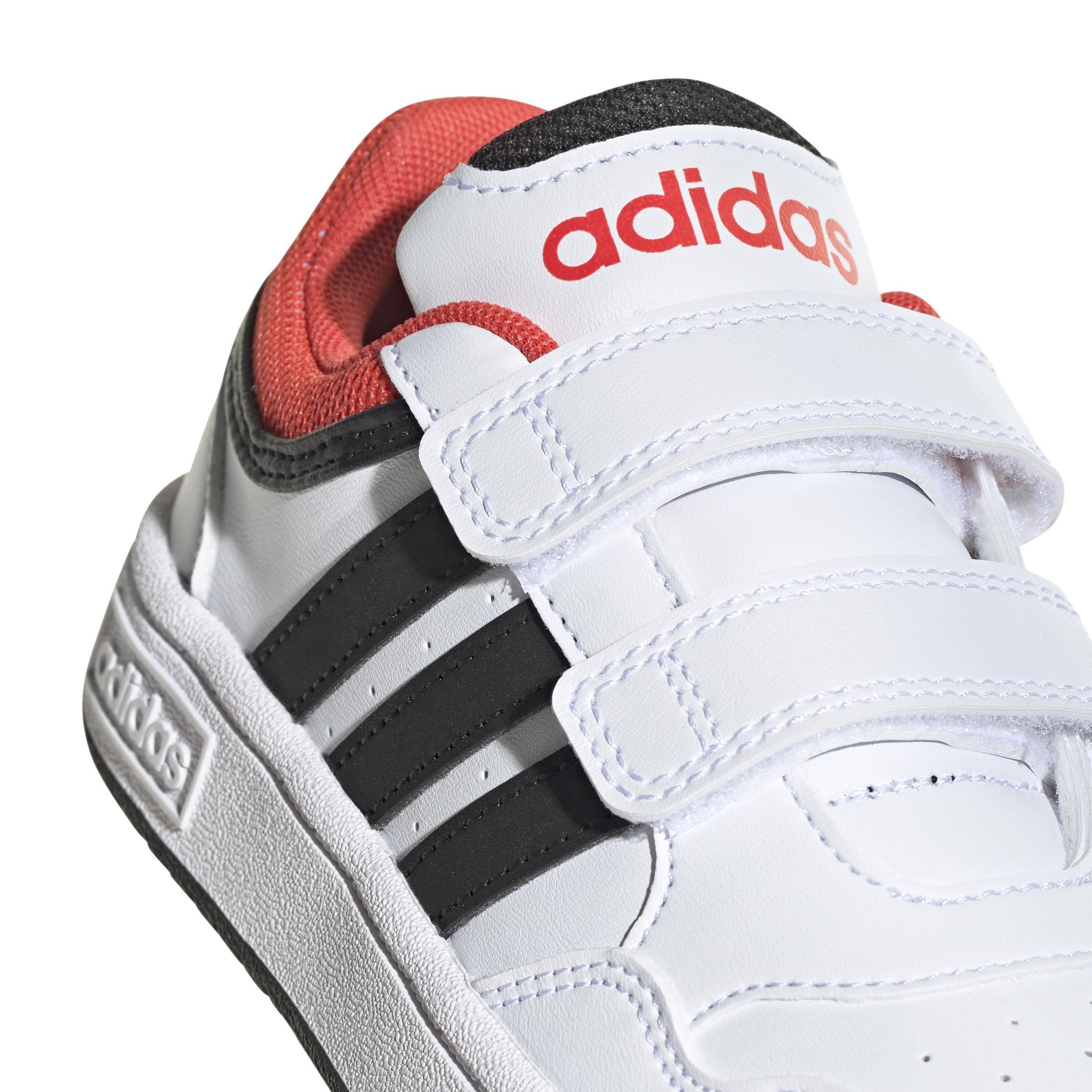 Unisex Kids Hoops Lifestyle Basketball Hook-and-Loop Shoes, White, , large image number 5
