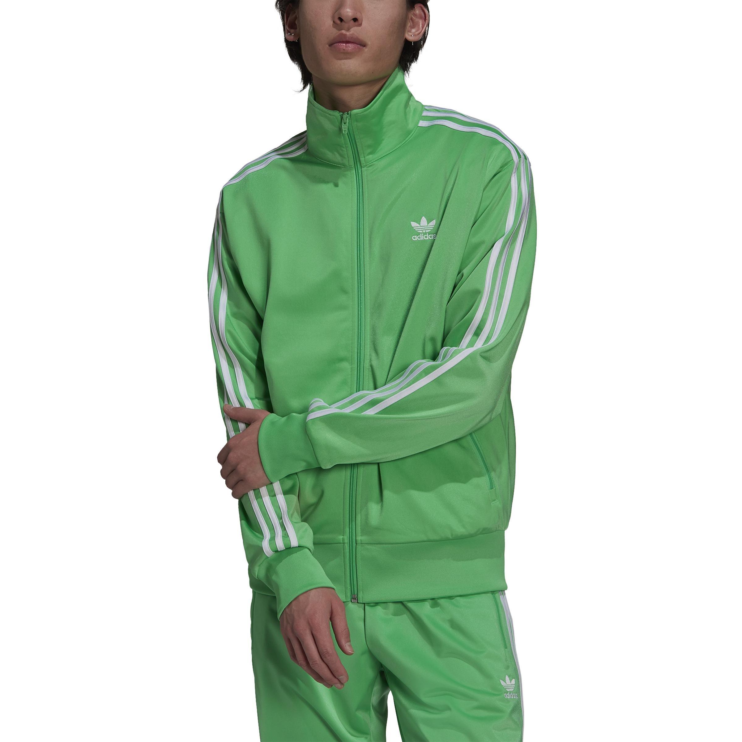 Adidas firebird 2025 tracksuit mens green