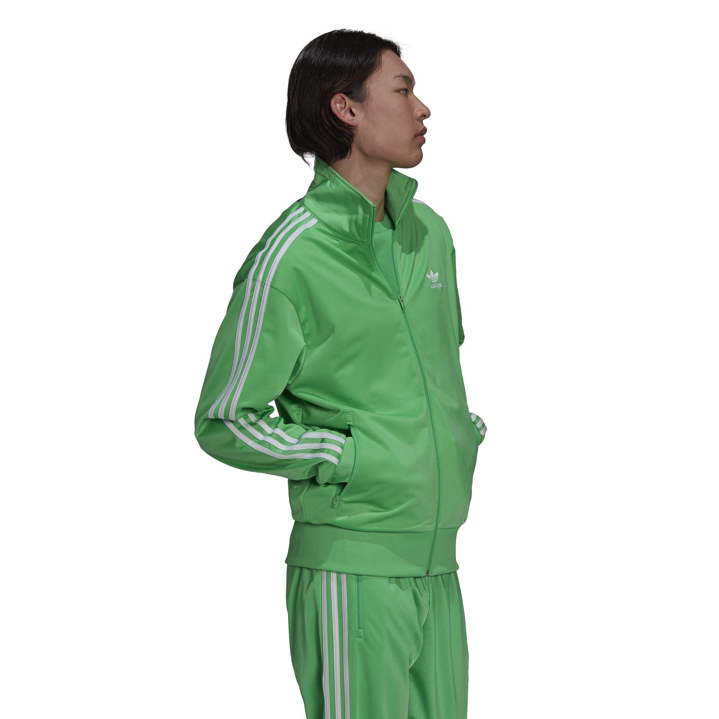 Adidas firebird best sale track top green