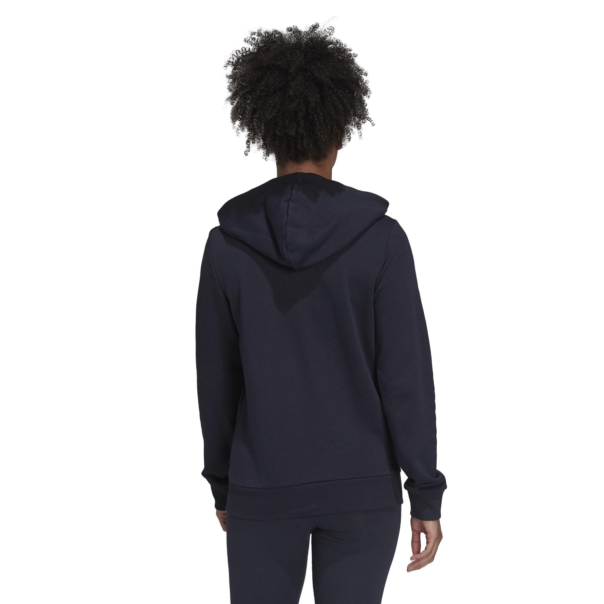 Essentials Logo Full-Zip Hoodie, Blue, A901_ONE, medium
