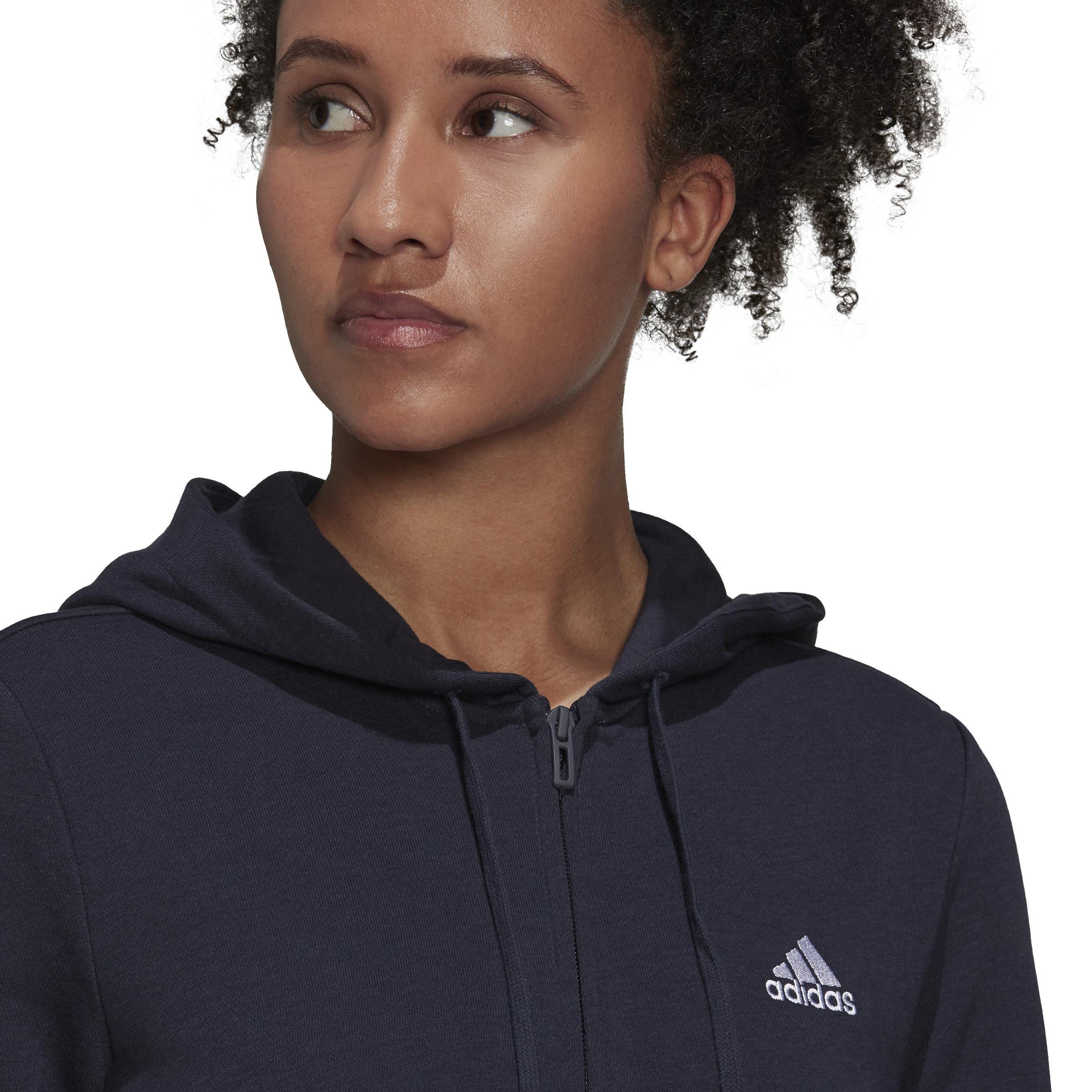 Essentials Logo Full-Zip Hoodie, Blue, , large image number 3