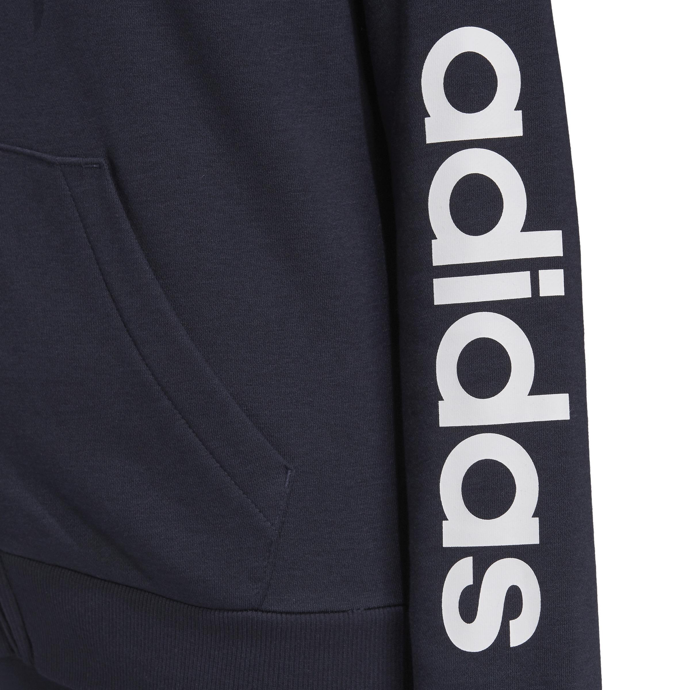 Essentials Logo Full-Zip Hoodie, Blue, , large image number 4