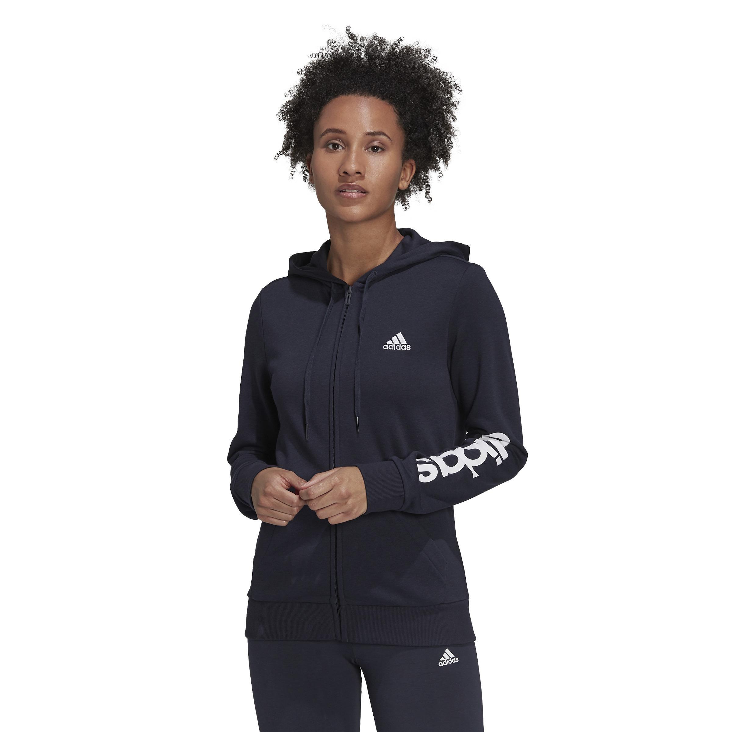 Essentials Logo Full-Zip Hoodie, Blue, , large image number 5