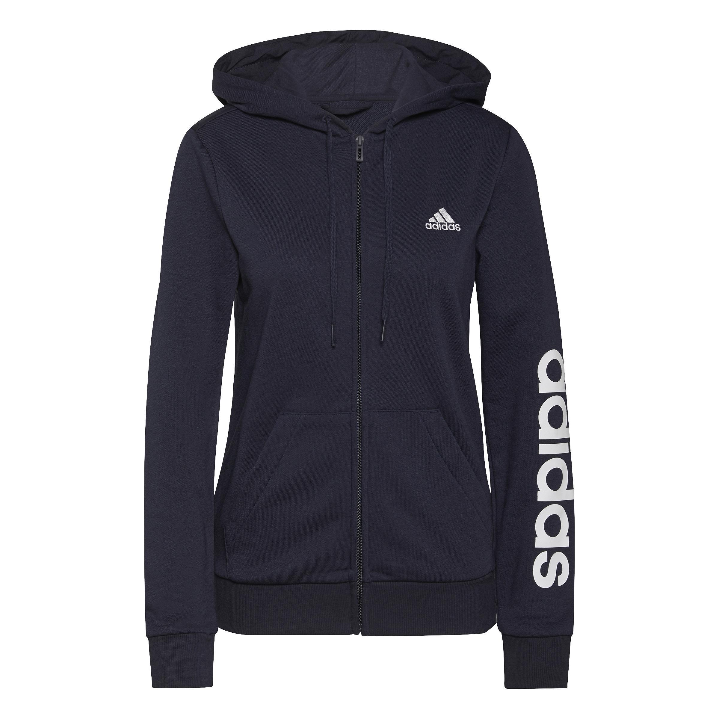 Essentials Logo Full-Zip Hoodie, Blue, , large image number 6