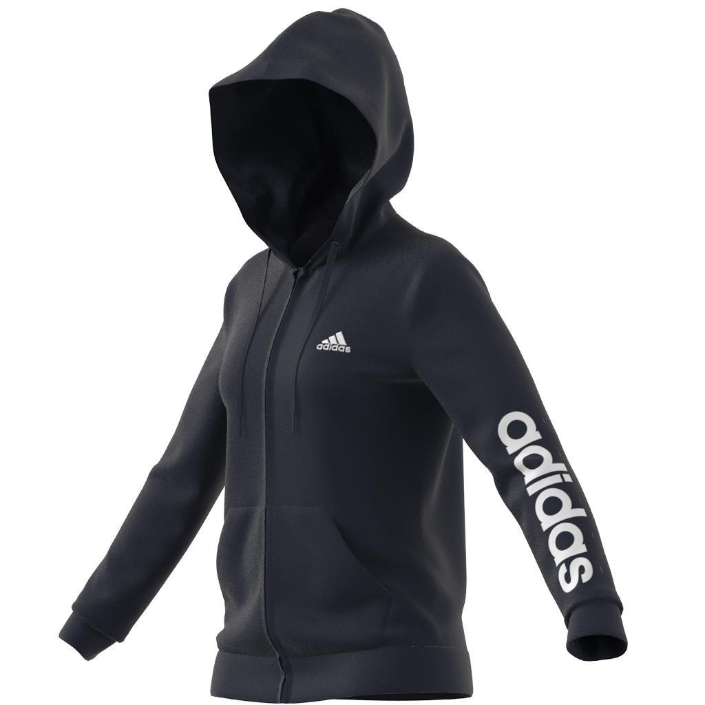 Essentials Logo Full-Zip Hoodie, Blue, , large image number 7