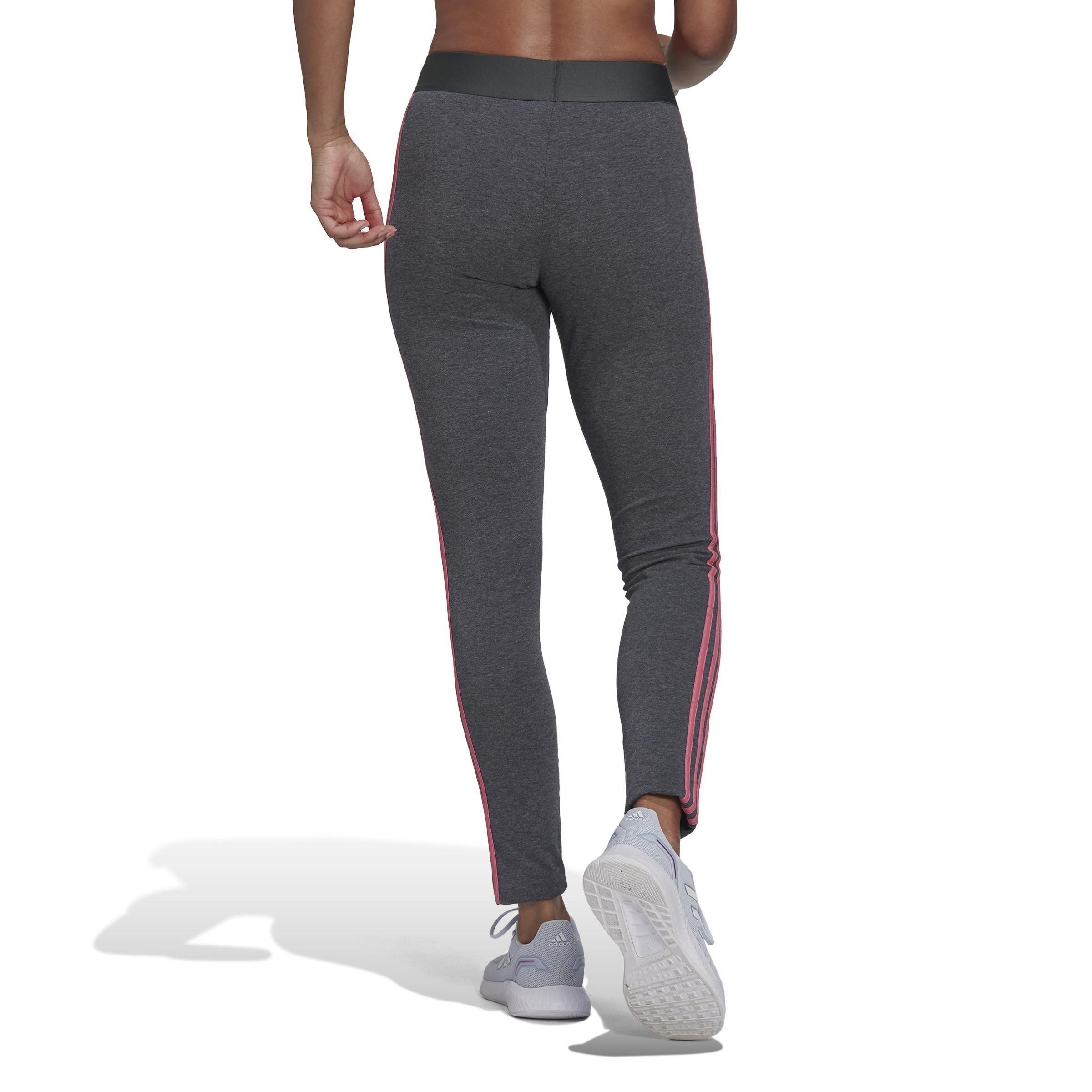 Women 3 Stripes Leggings, Grey, A901_ONE, large image number 2