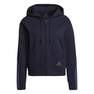 Women Essentials Loose-Cut 3-Stripes Full-Zip Hoodie , Navy, A901_ONE, thumbnail image number 2