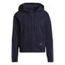 Women Essentials Loose-Cut 3-Stripes Full-Zip Hoodie , Navy, A901_ONE, thumbnail image number 3