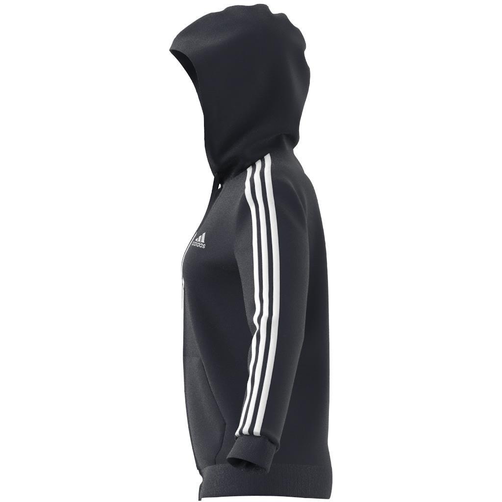 Essentials Fleece 3-Stripes Full-Zip Hoodie, Blue, , large image number 8