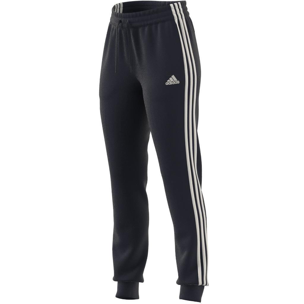 Essentials Fleece 3-Stripes Joggers, Blue, A901_ONE, large image number 13