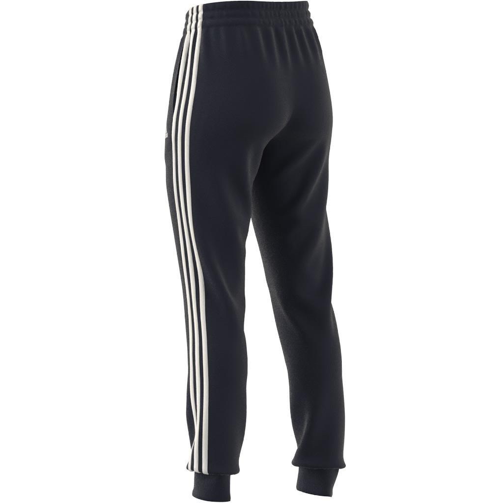 Essentials Fleece 3-Stripes Joggers, Blue, A901_ONE, large image number 14