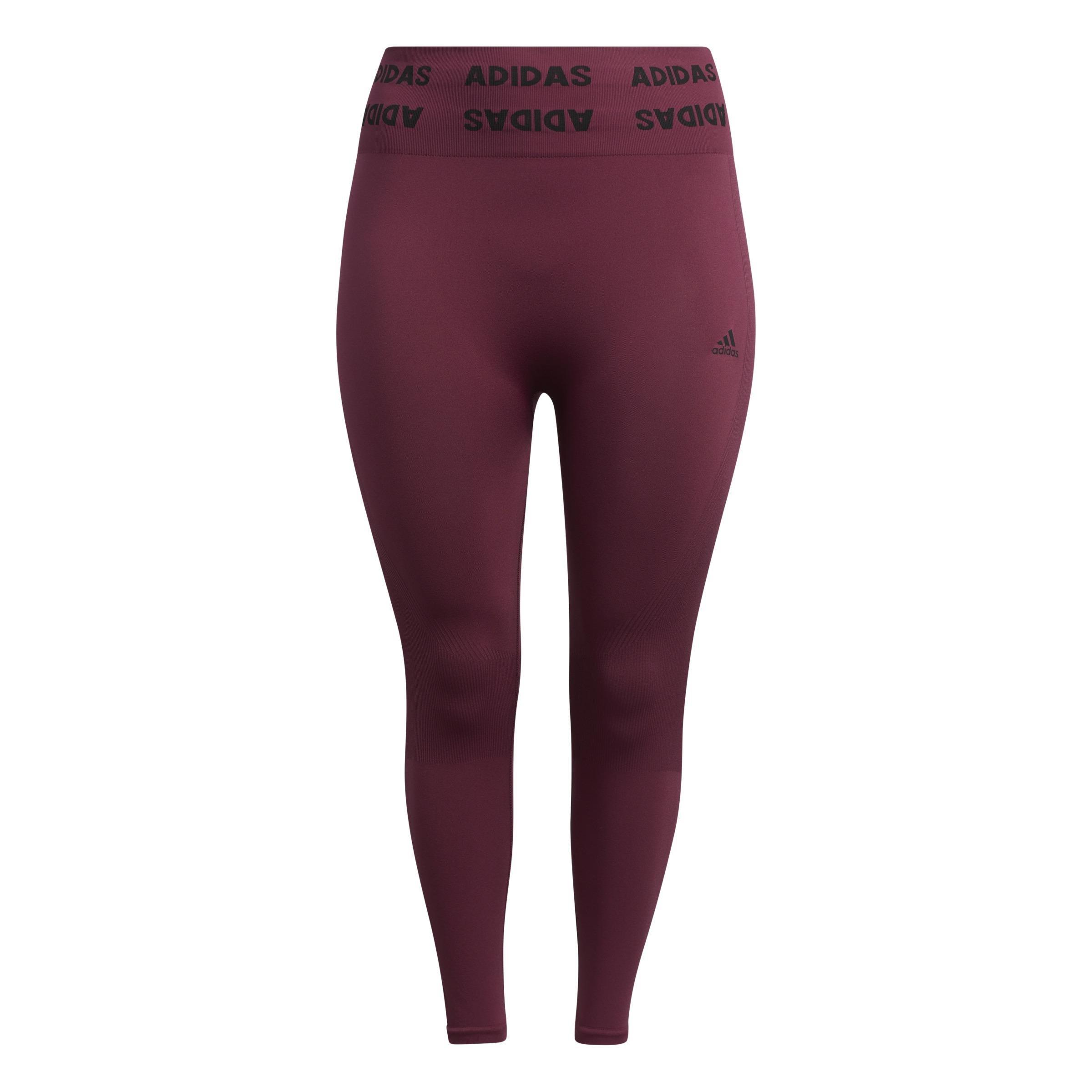 Training Aeroknit 7/8 High-Rise Tights (Plus Size), Red, A901_ONE, large image number 1