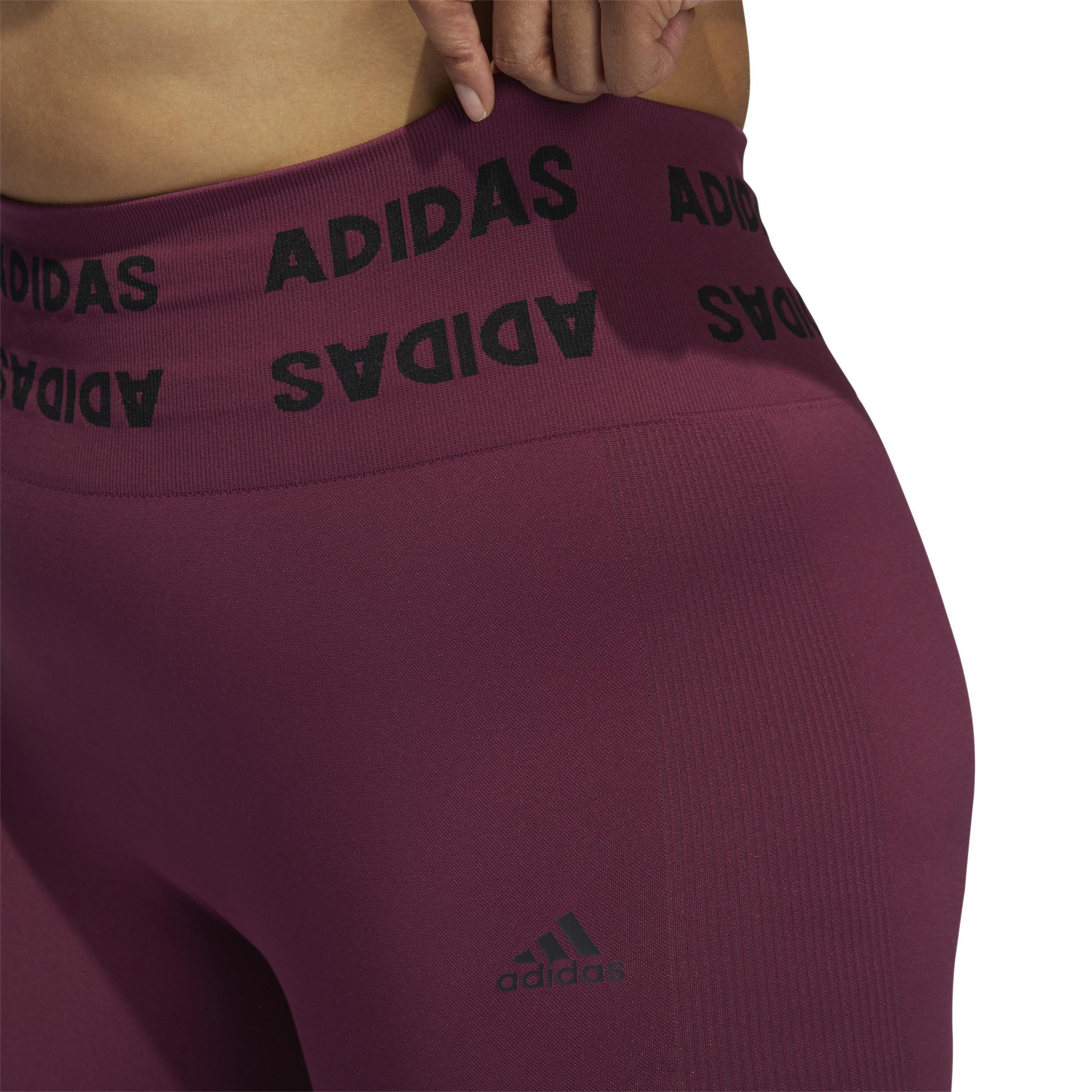 Training Aeroknit 7/8 High-Rise Tights (Plus Size), Red, A901_ONE, large image number 4