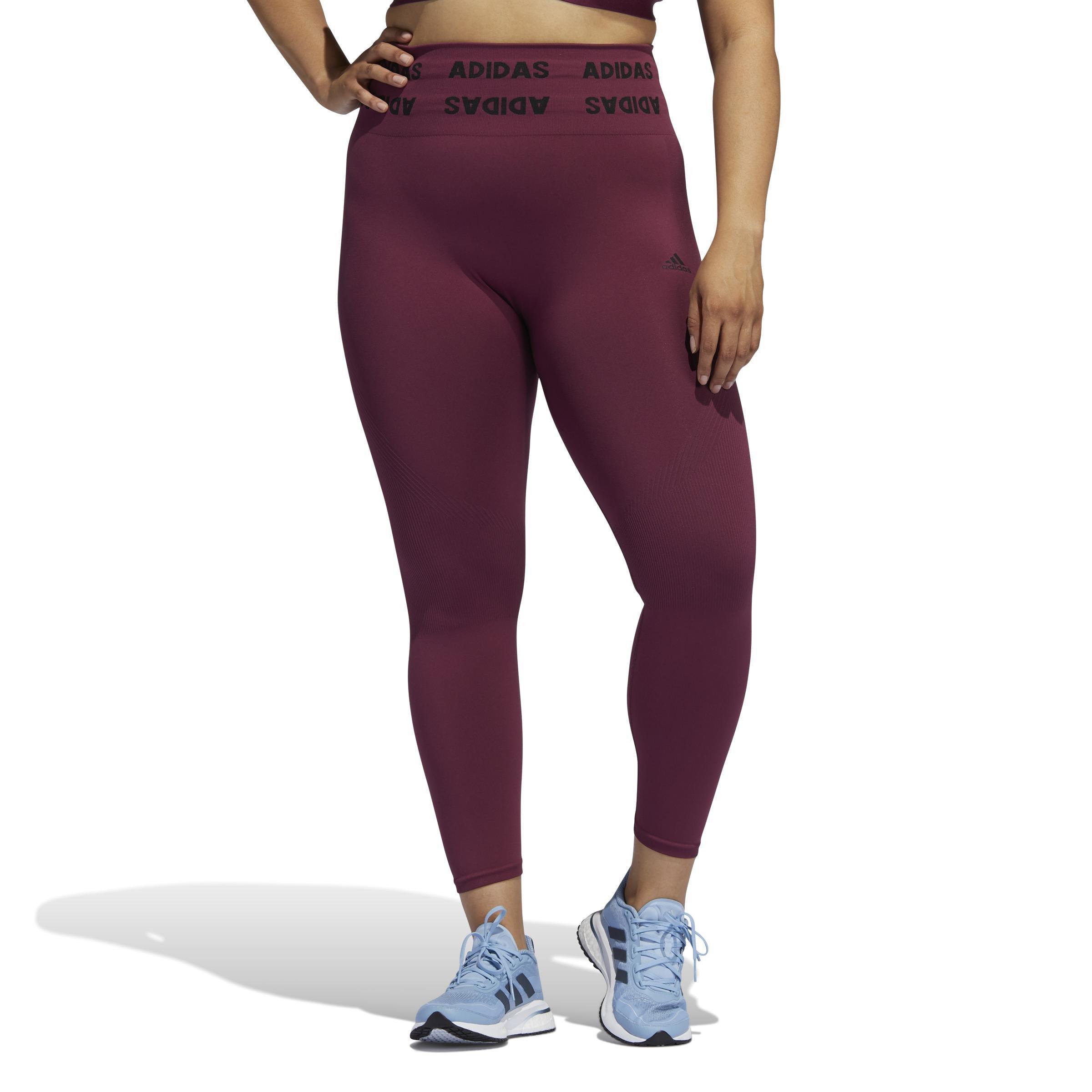 Training Aeroknit 7/8 High-Rise Tights (Plus Size), Red, A901_ONE, large image number 6