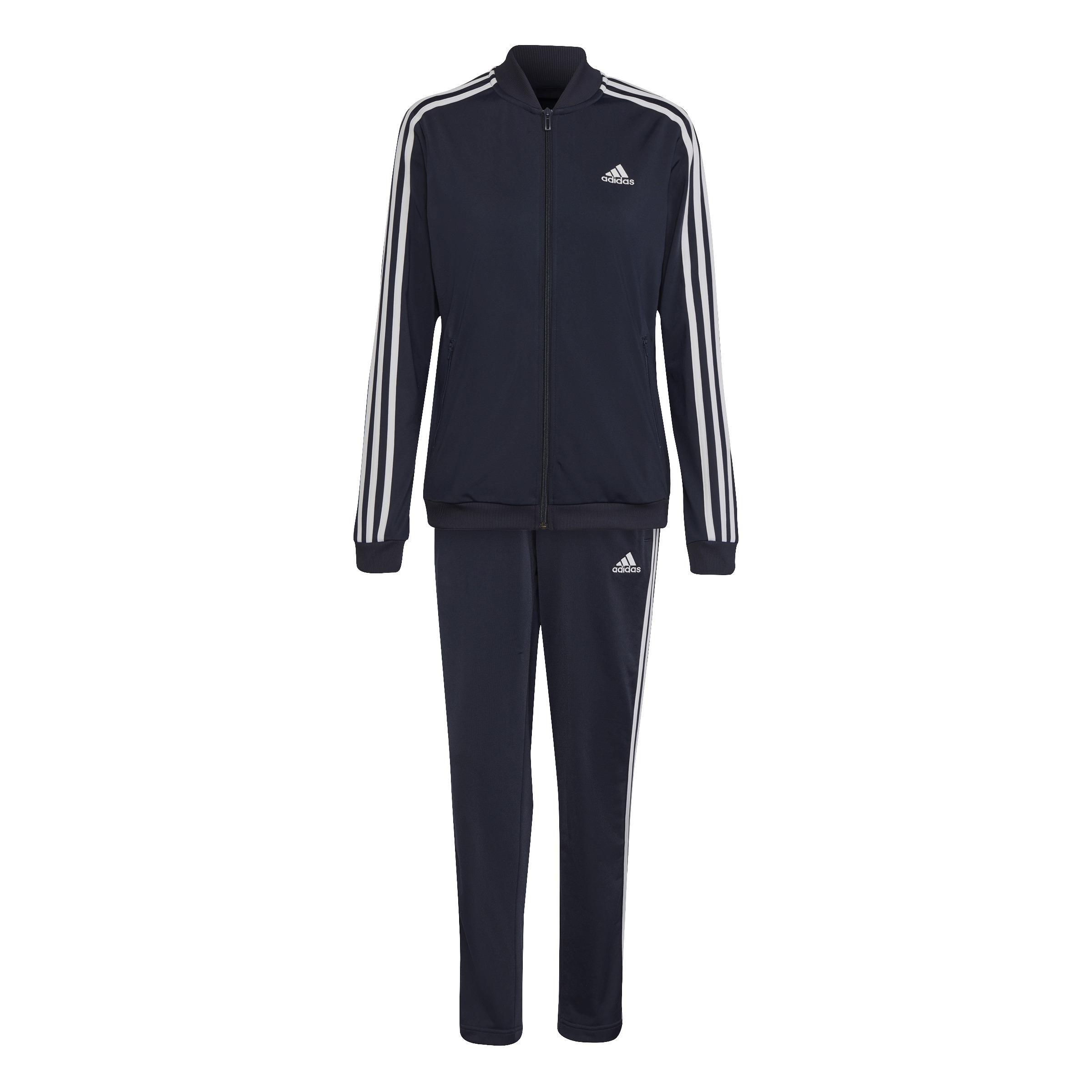 Essentials 3-Stripes Track Suit, Blue, , large image number 0