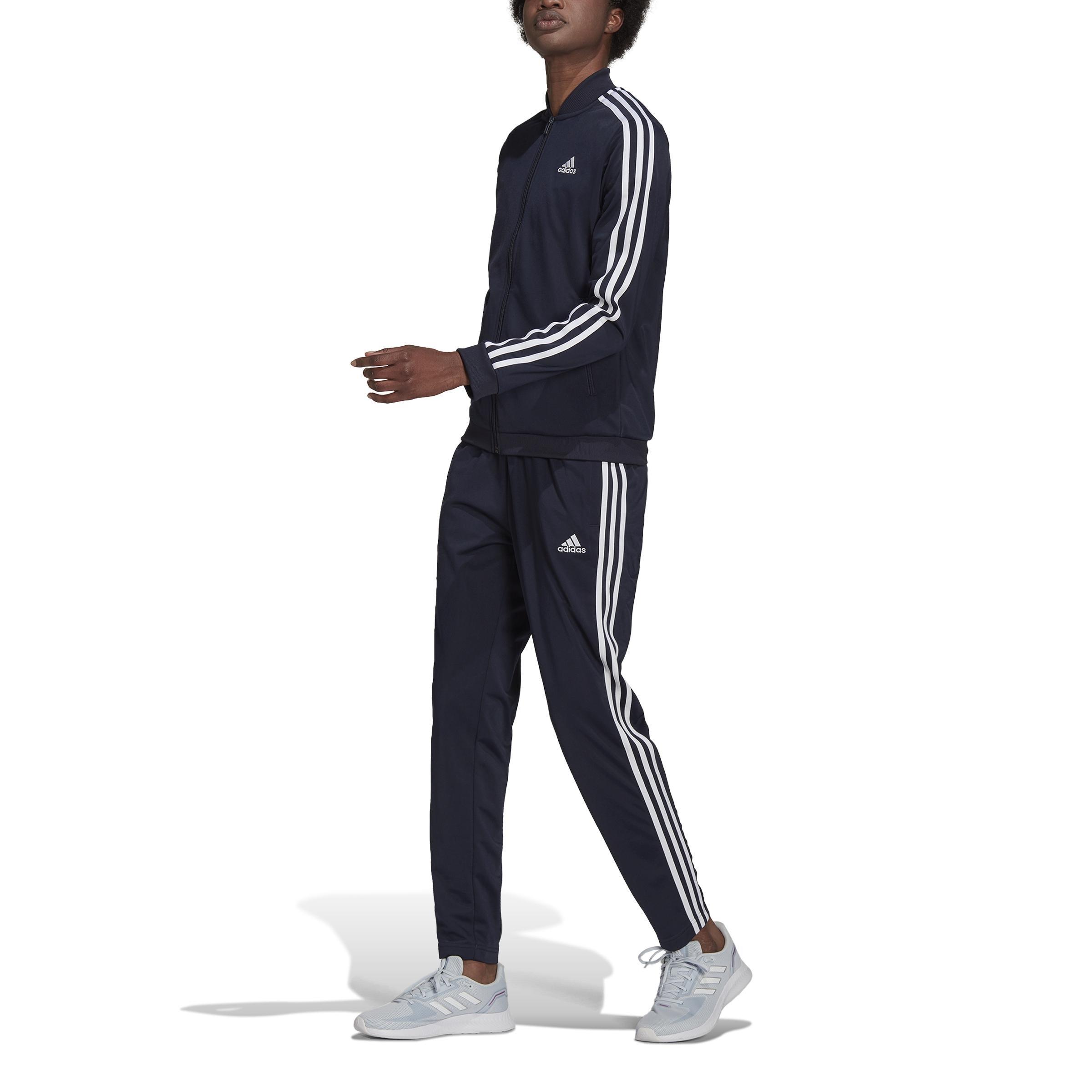 Essentials 3-Stripes Track Suit, Blue, , large image number 1
