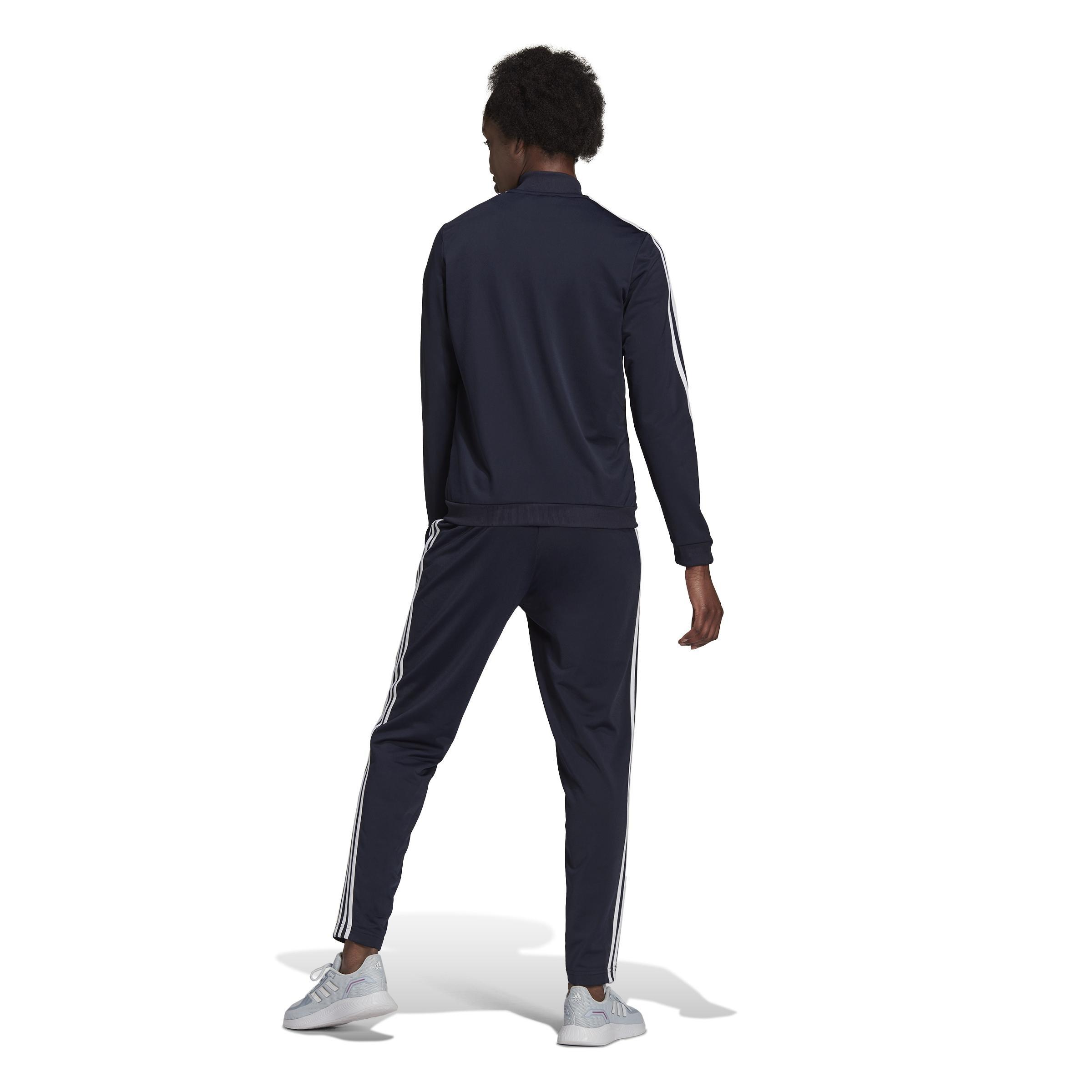 Essentials 3-Stripes Track Suit, Blue, , large image number 2