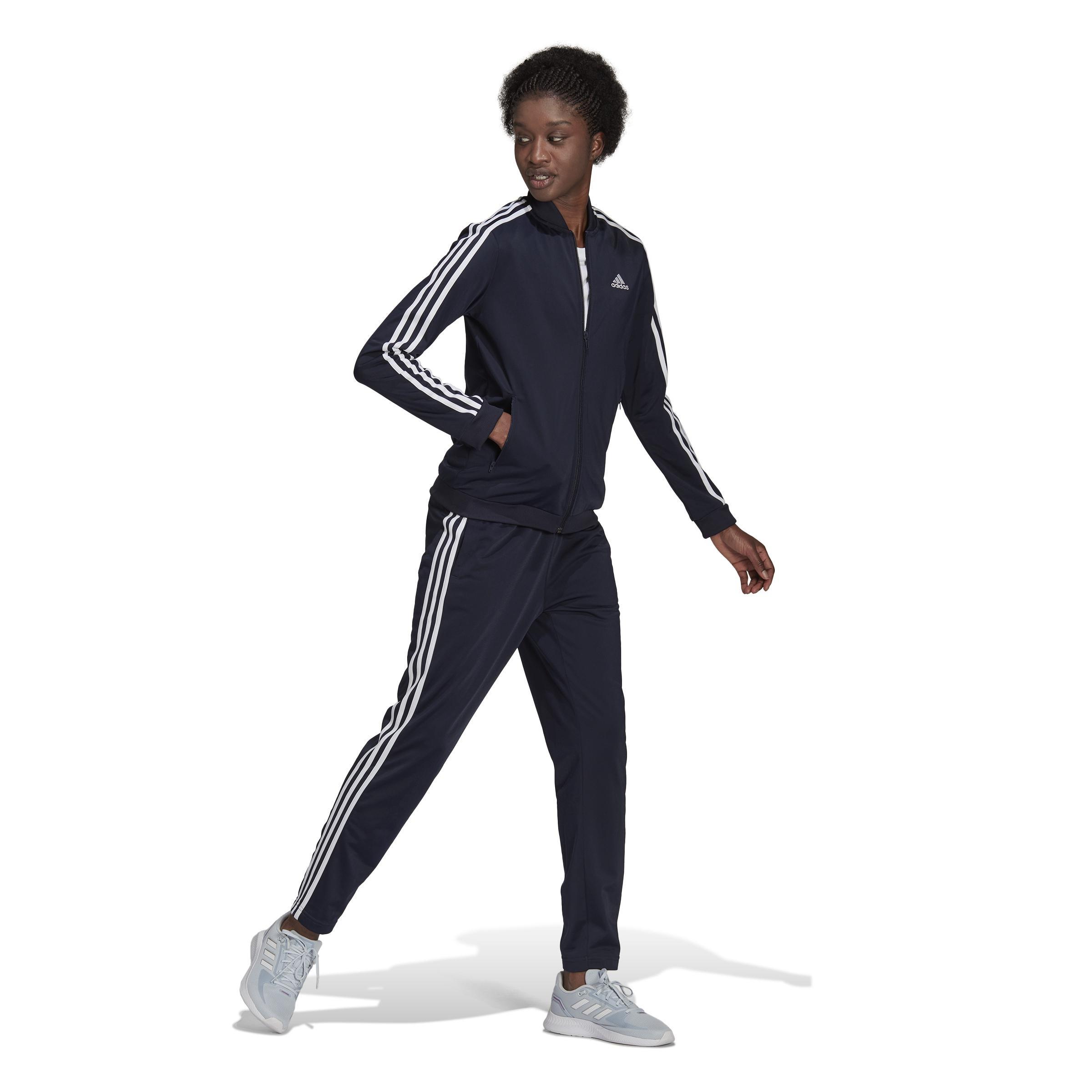 Essentials 3-Stripes Track Suit, Blue, , large image number 5