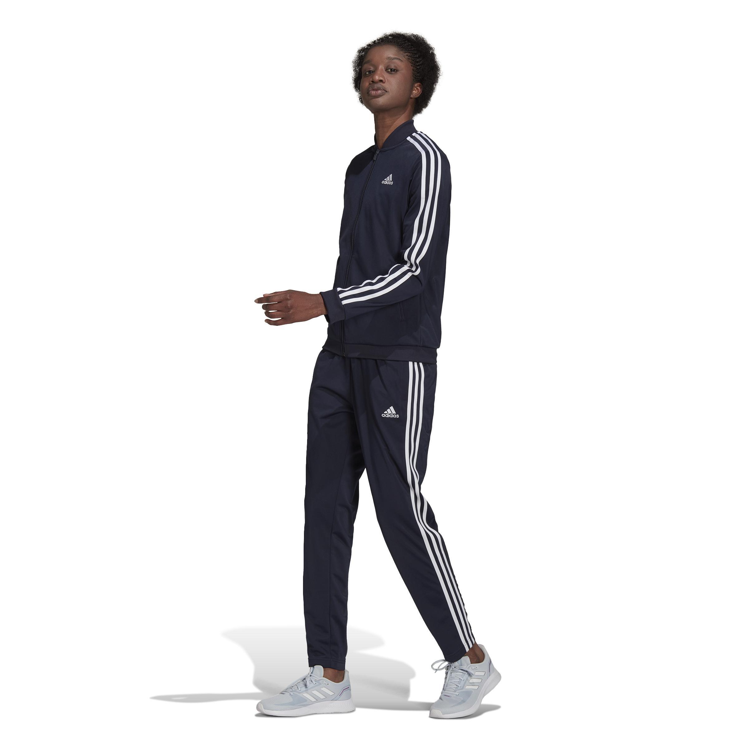 Essentials 3-Stripes Track Suit, Blue, , large image number 7