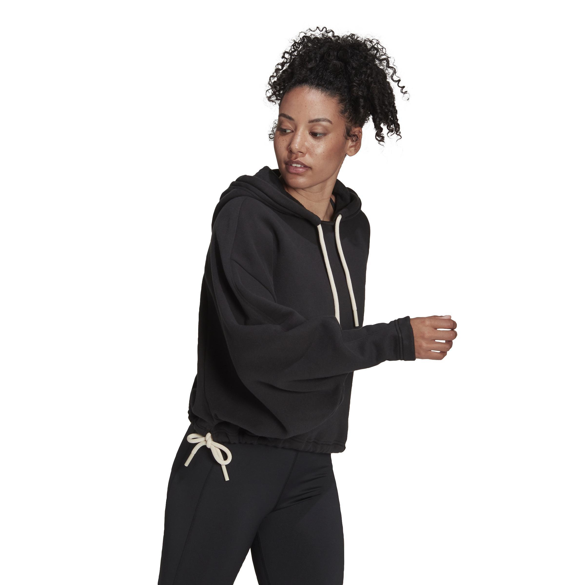 adidas Sportswear Studio Lounge Fleece Hoodie, Black, , large image number 7