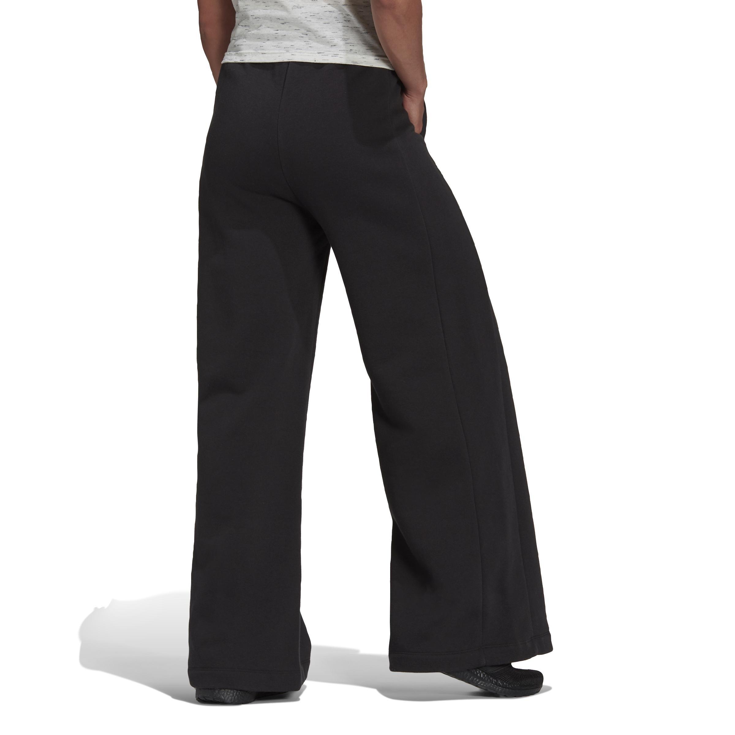 adidas Sportswear Studio Lounge Wide Fleece Joggers, Black, , large image number 2