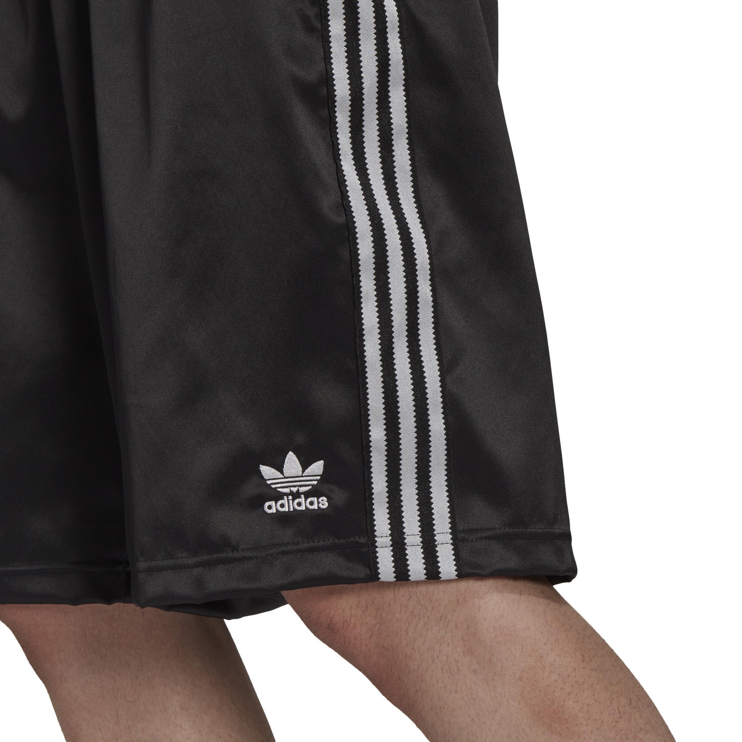 Adicolor Classics 3-Stripes Satin Shorts, Black, A901_ONE, large image number 4