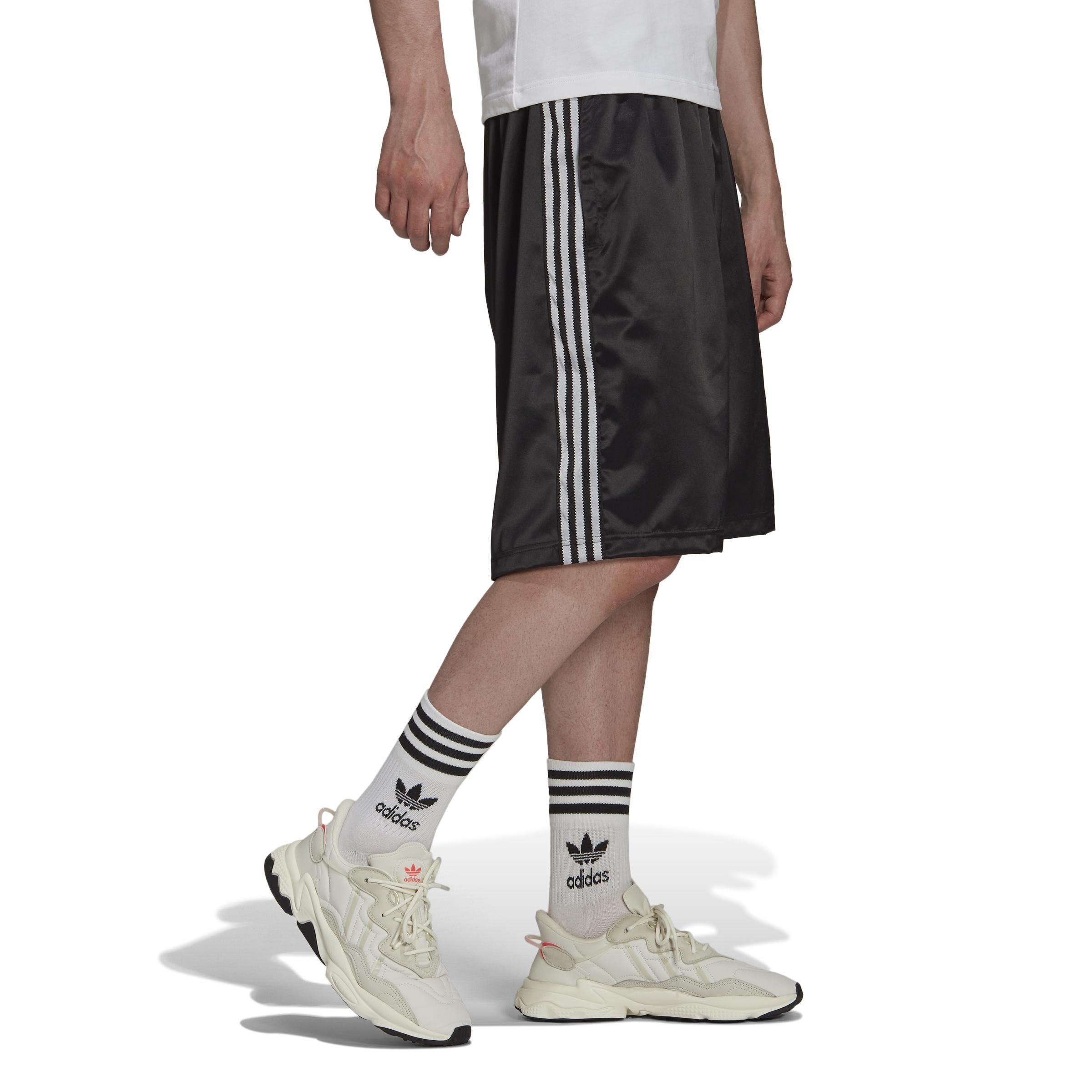 Adicolor Classics 3-Stripes Satin Shorts, Black, A901_ONE, large image number 5