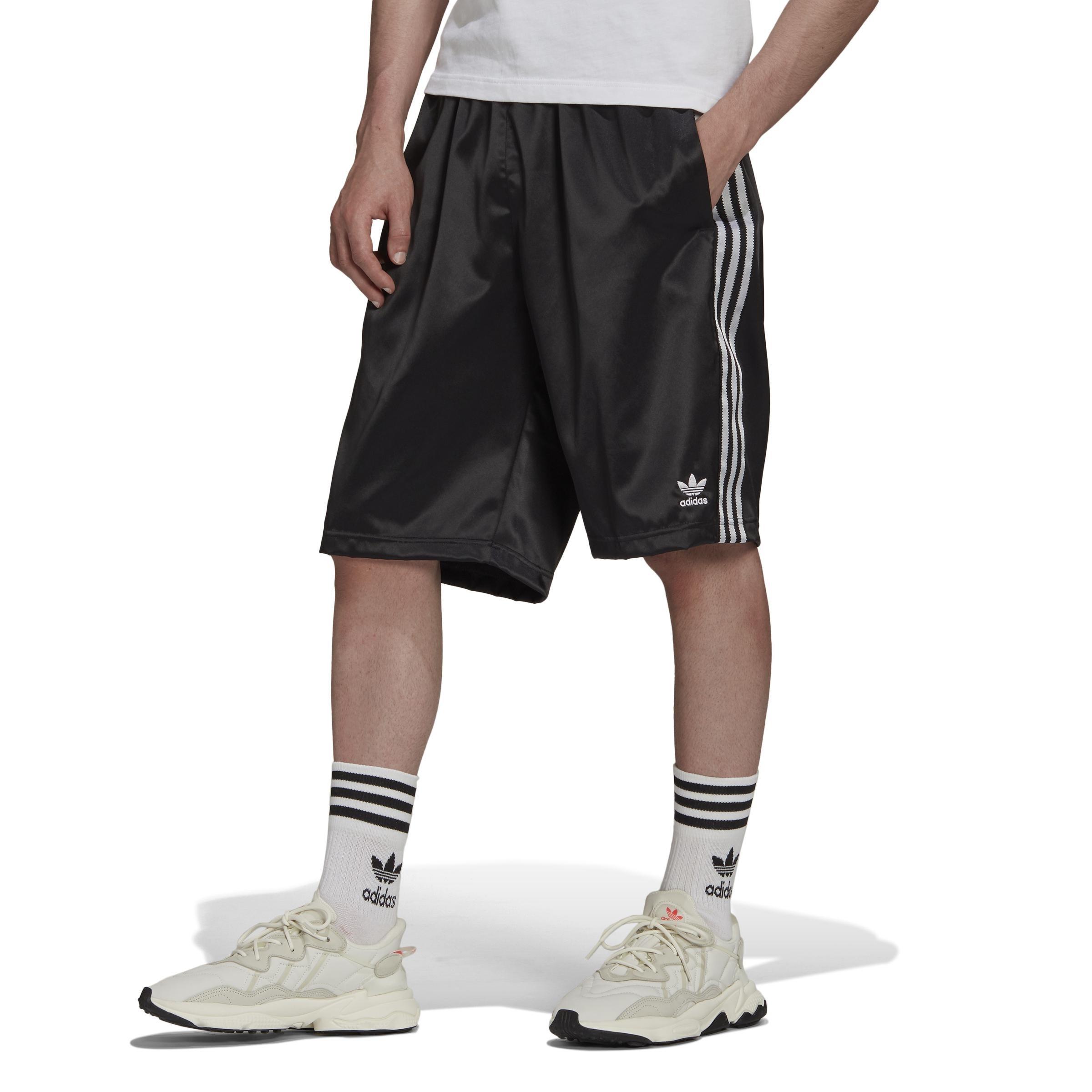 Adicolor Classics 3-Stripes Satin Shorts, Black, A901_ONE, large image number 6