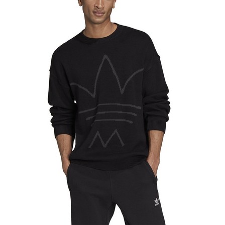 Men R.Y.V. Knit Crew Sweatshirt, Black, A901_ONE, large image number 4