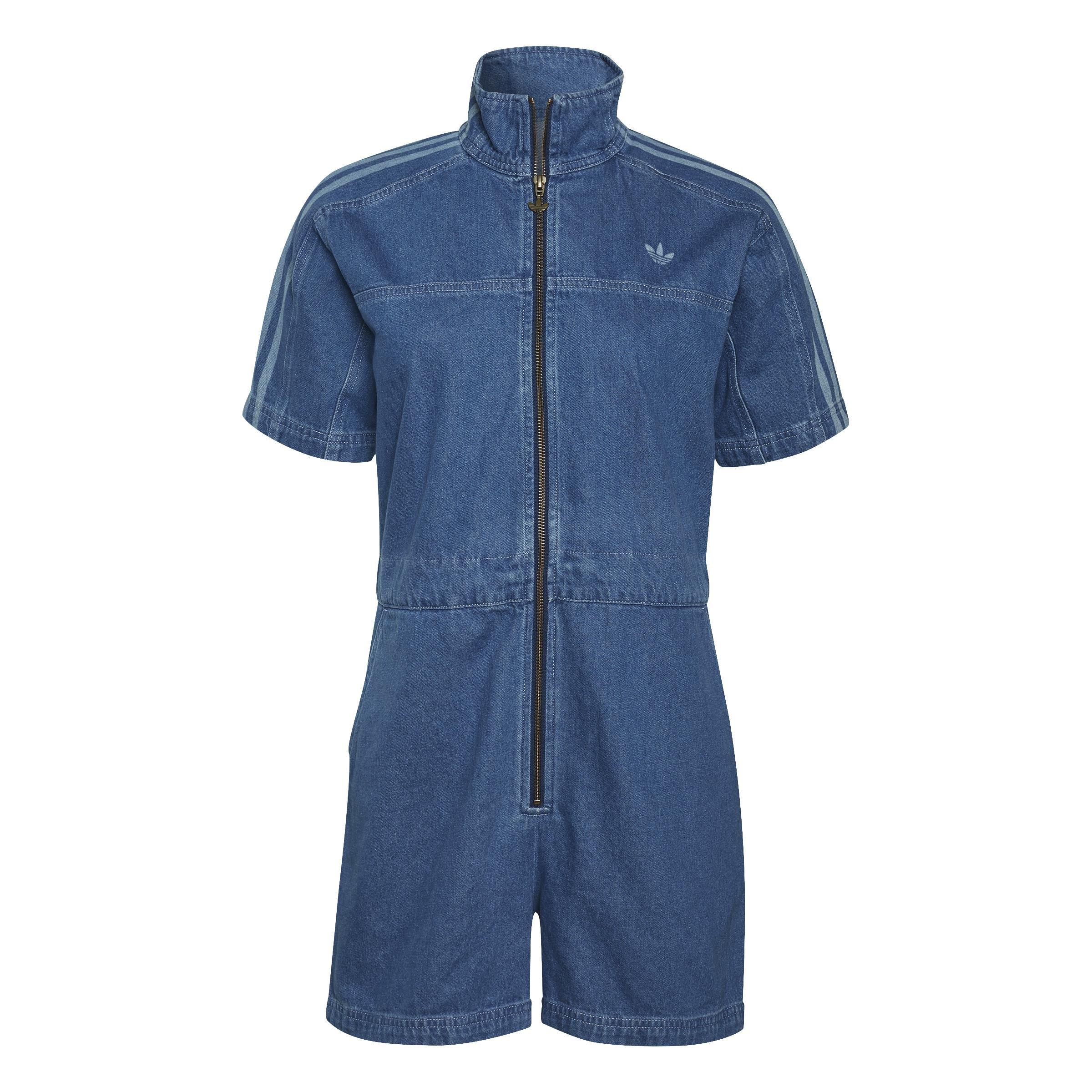 Adicolor Denim Jumpsuit, Blue, A901_ONE, large image number 1