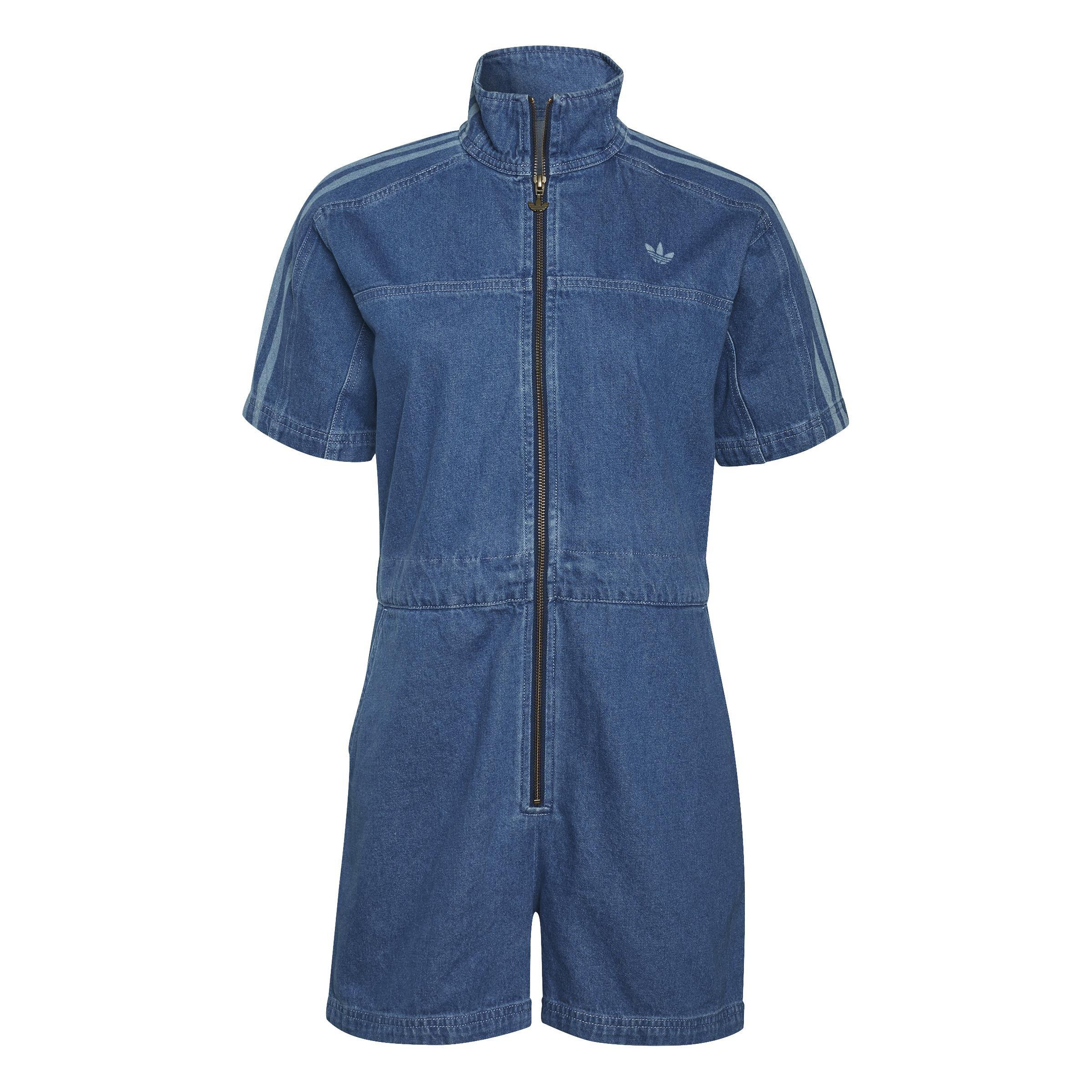Adicolor Denim Jumpsuit, Blue, A901_ONE, large image number 2