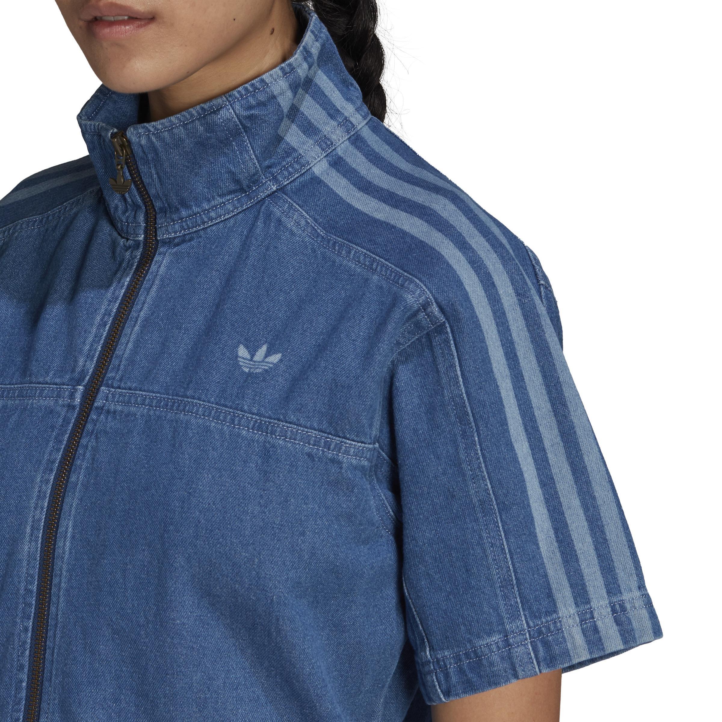 Adicolor Denim Jumpsuit, Blue, A901_ONE, large image number 4