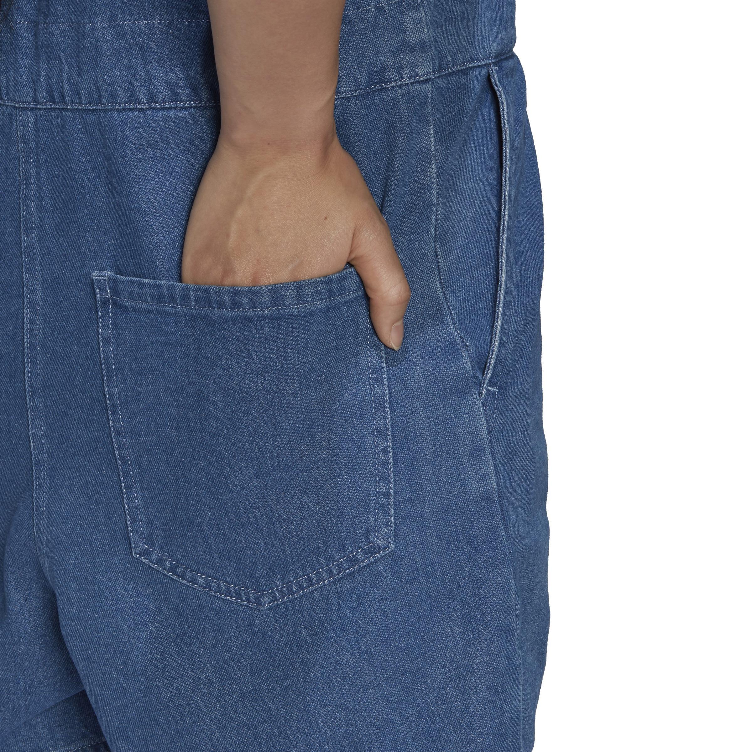 Adicolor Denim Jumpsuit, Blue, A901_ONE, large image number 5