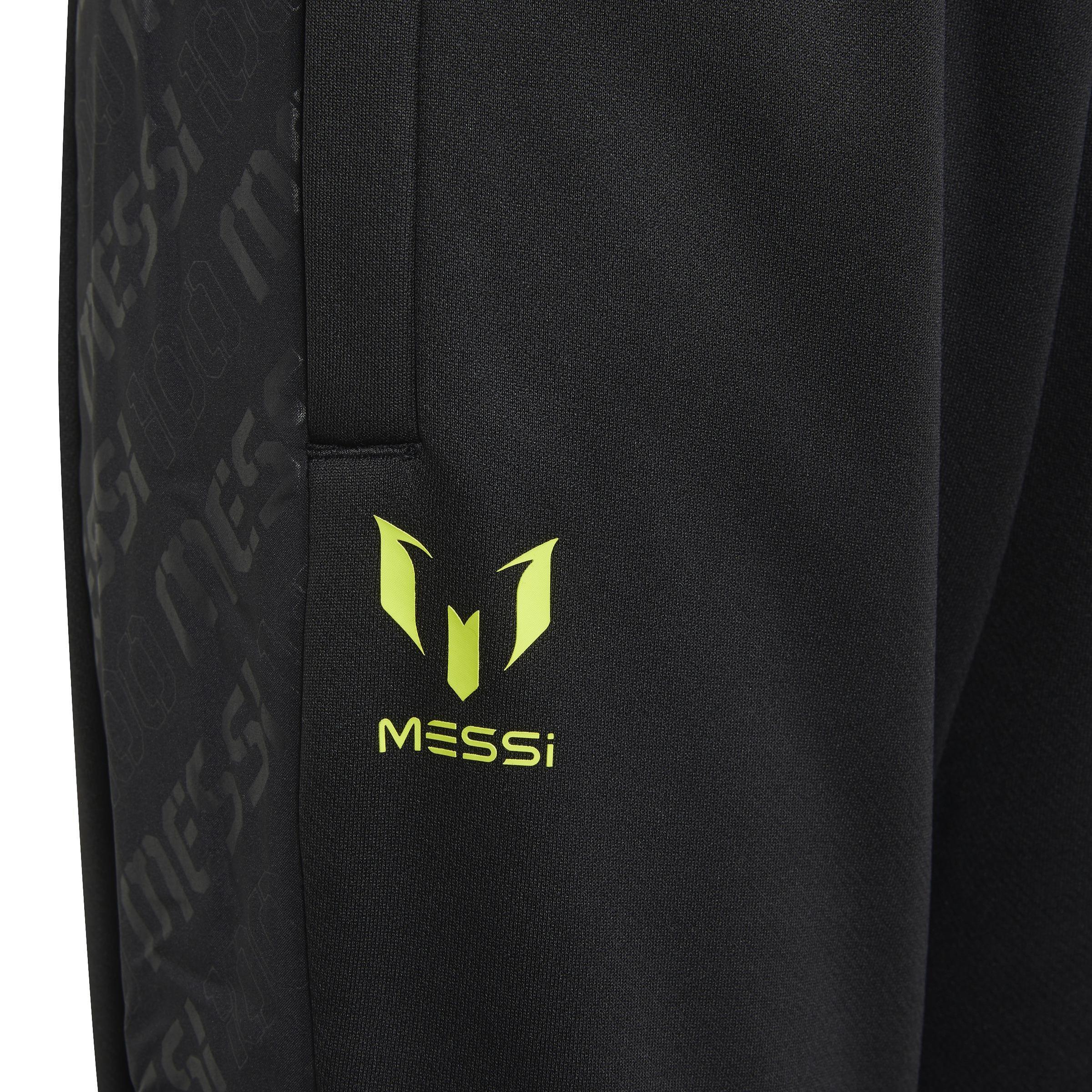 Kids AEROREADY Messi Football-Inspired Tapered Joggers, Black, A901_ONE, large image number 3