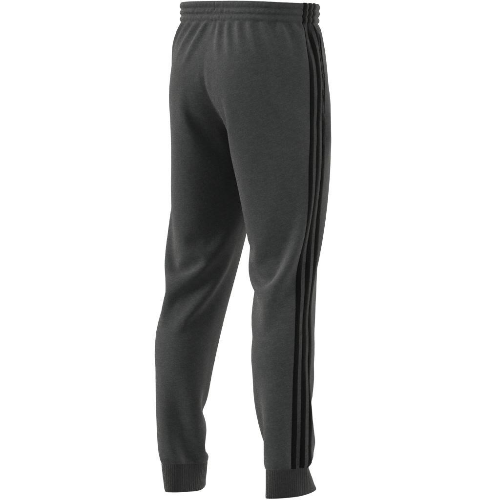 Essentials French Terry Tapered Cuff 3-Stripes Joggers, Grey, , large image number 5