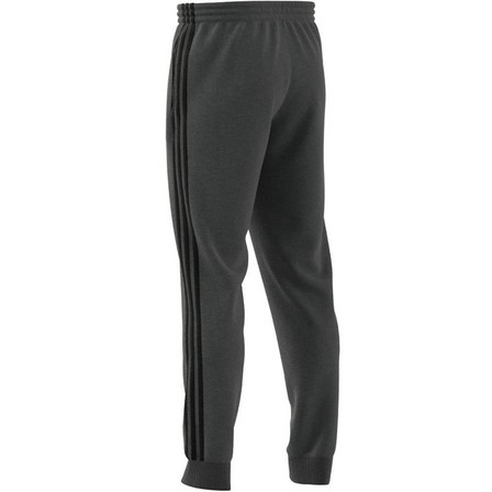 Men Essentials French Terry Tapered Cuff 3-Stripes Joggers, Grey, A901_ONE, large image number 7