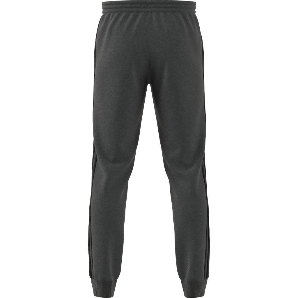 Essentials French Terry Tapered Cuff 3-Stripes Joggers, Grey, , large image number 9