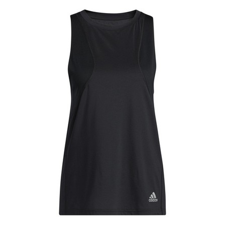 Women Own The Run Tank Top, Black, A901_ONE, large image number 2