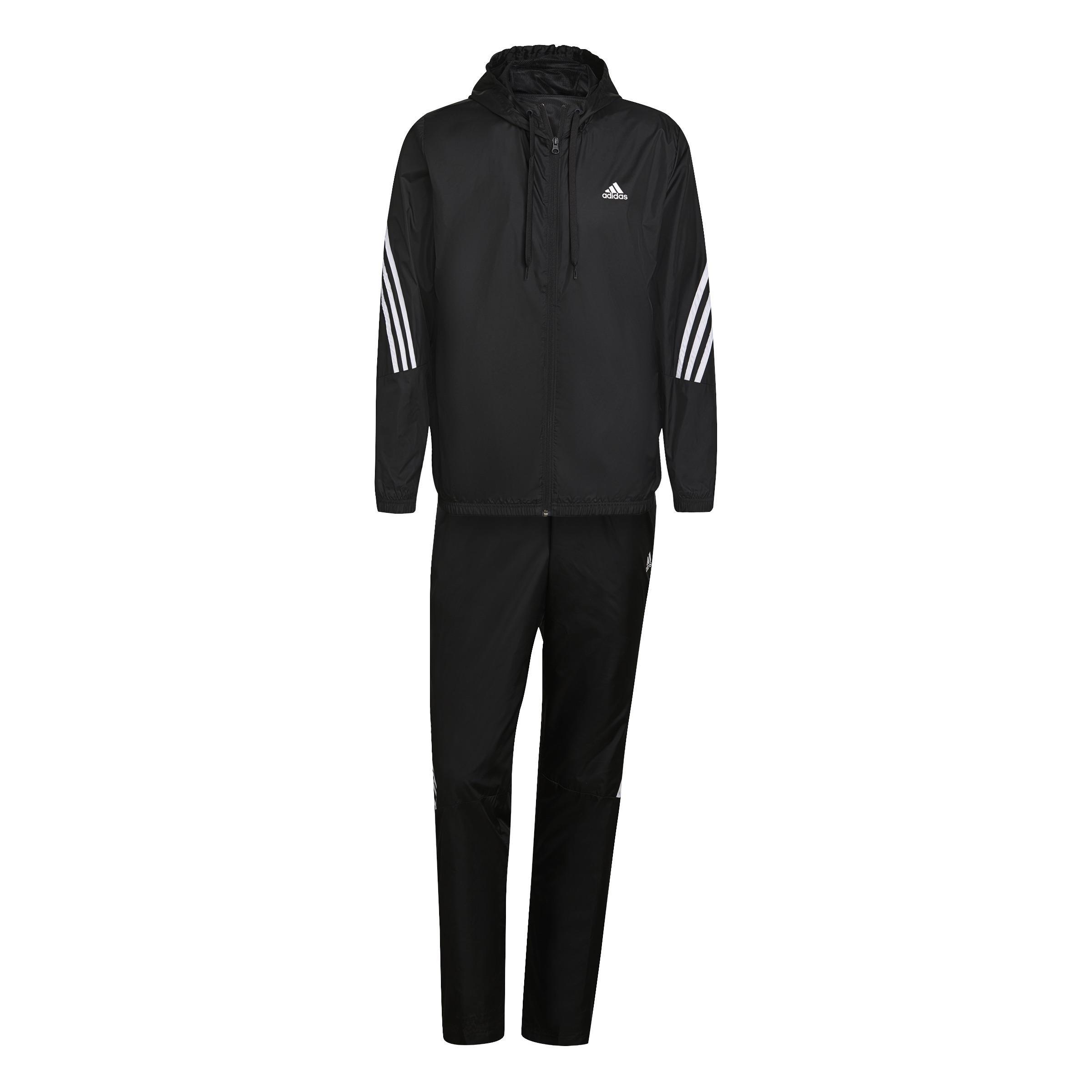 adidas Sportswear Hooded Tracksuit, Black, , large image number 0