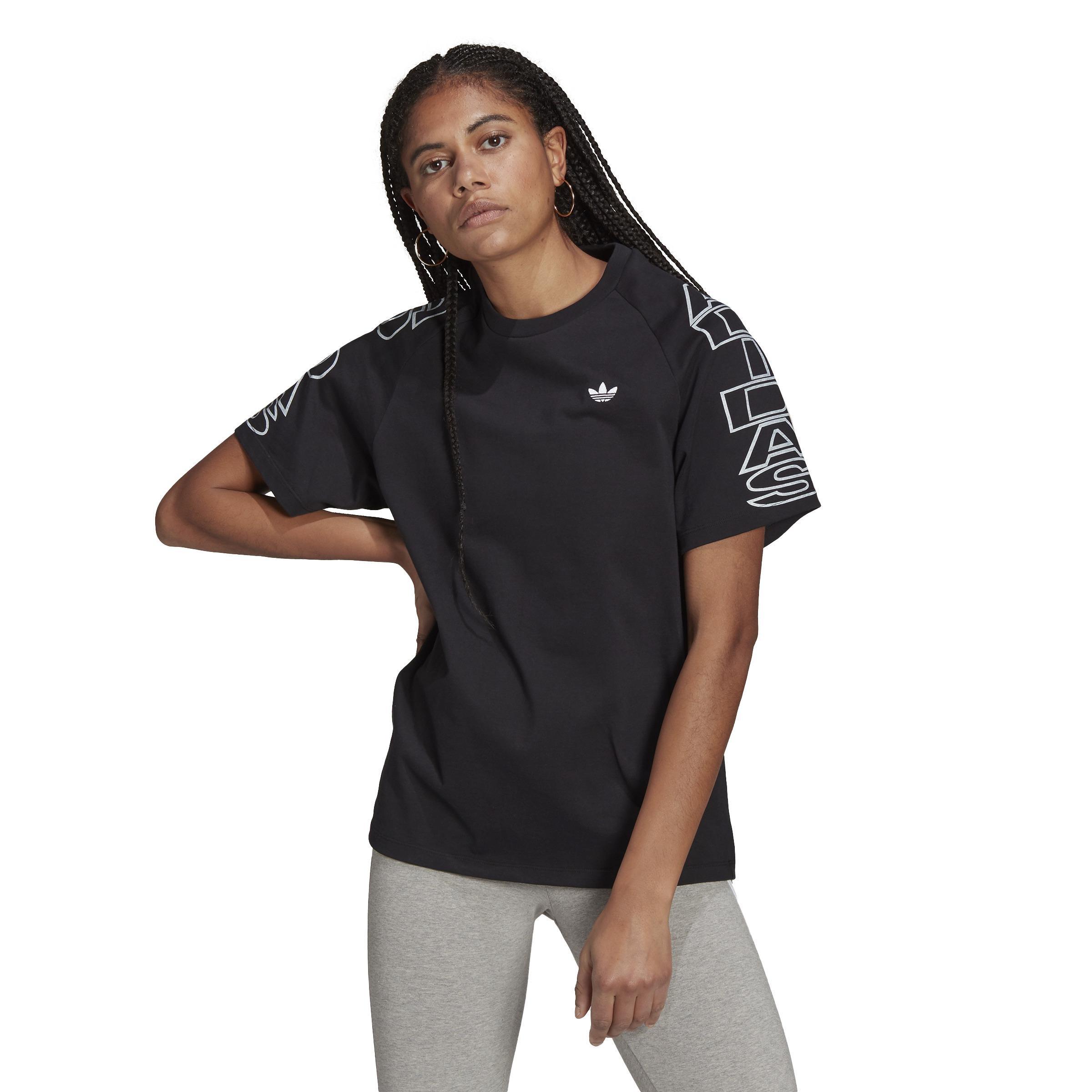 Loose Letter T-Shirt, Black, , large image number 0