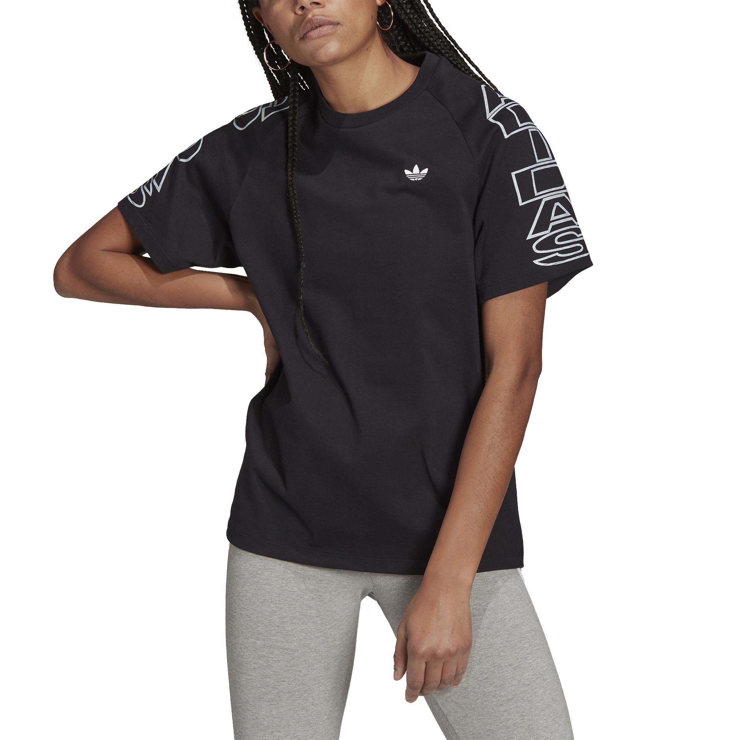 Loose Letter T-Shirt, Black, , large image number 5