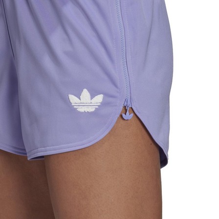 Women Zip-Up Shorts, Purple, A901_ONE, large image number 5