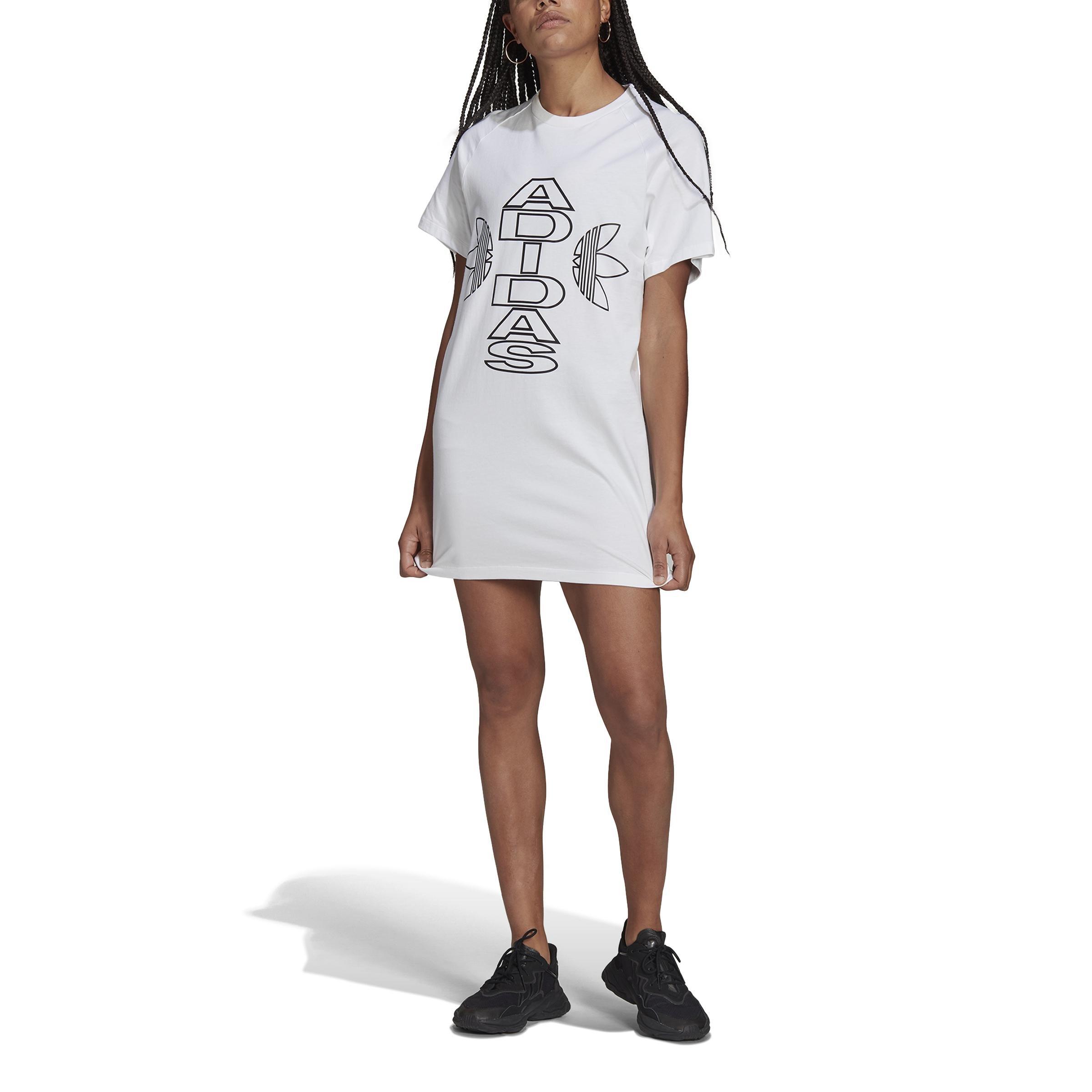 Collegiate Tee Dress, White, A901_ONE, large image number 0