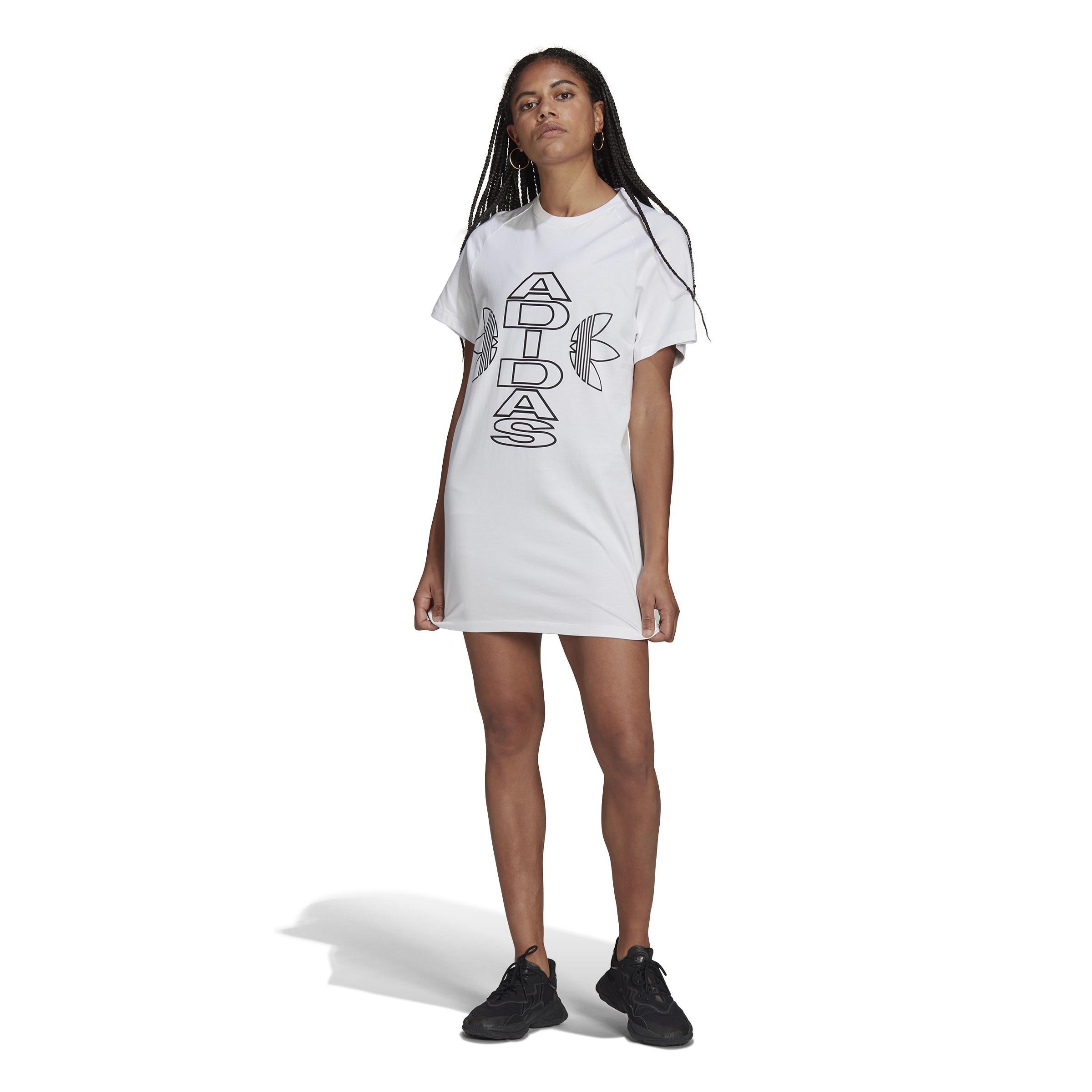 Collegiate Tee Dress, White, A901_ONE, large image number 6