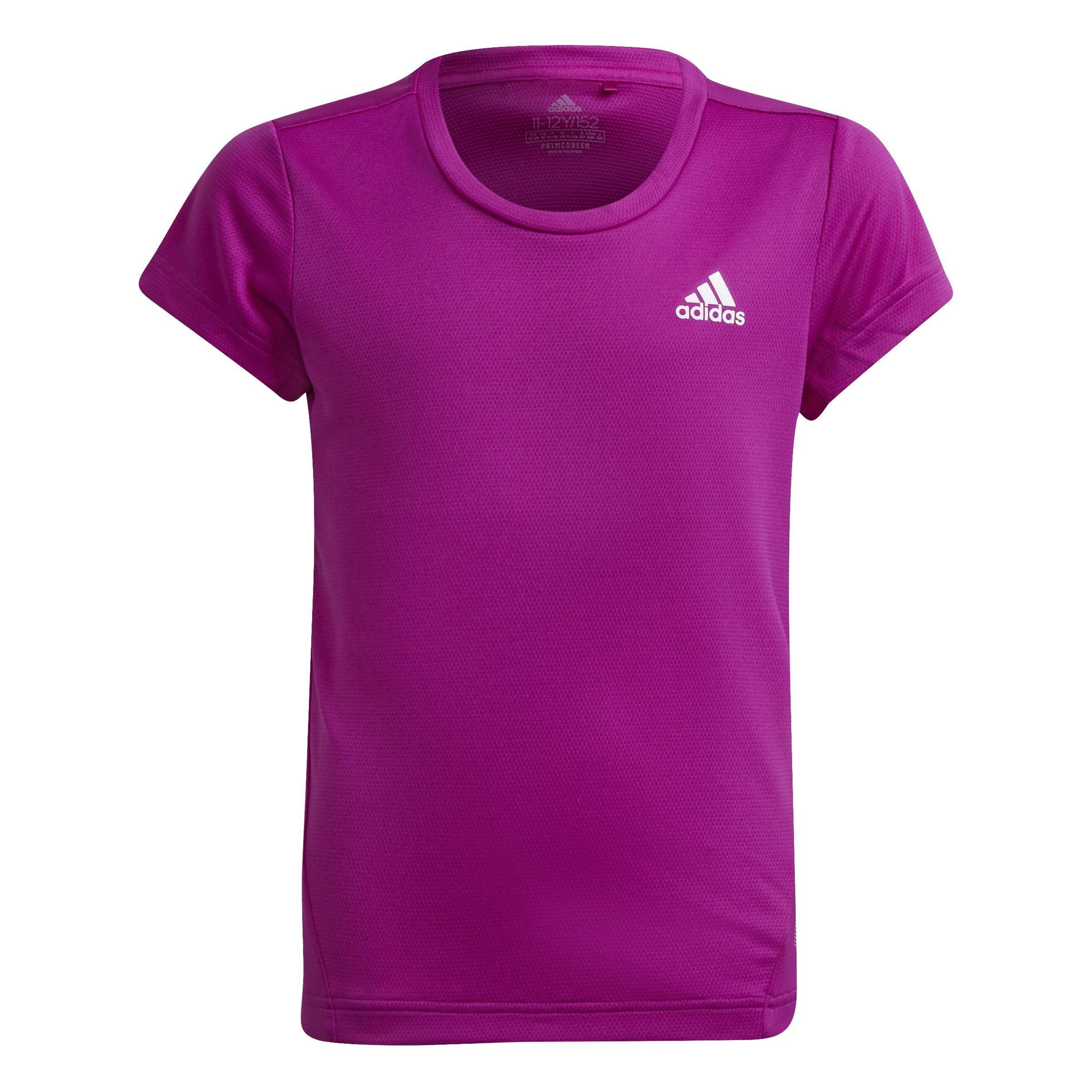 Kids AEROREADY 3-Stripes T-Shirt, Pink, A901_ONE, large image number 0