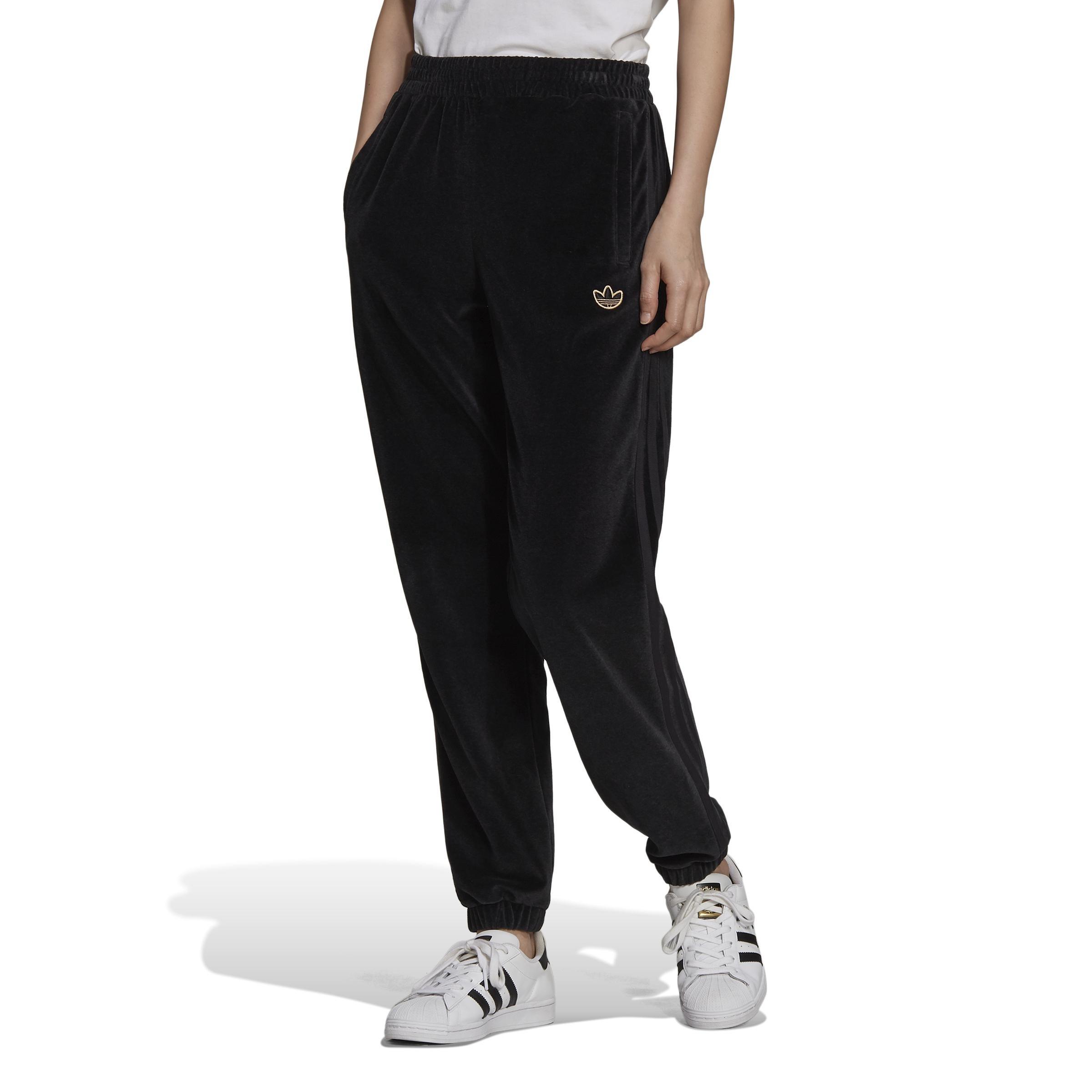 Cozy Velour Melange Cuffed Joggers, Black, A901_ONE, large image number 1