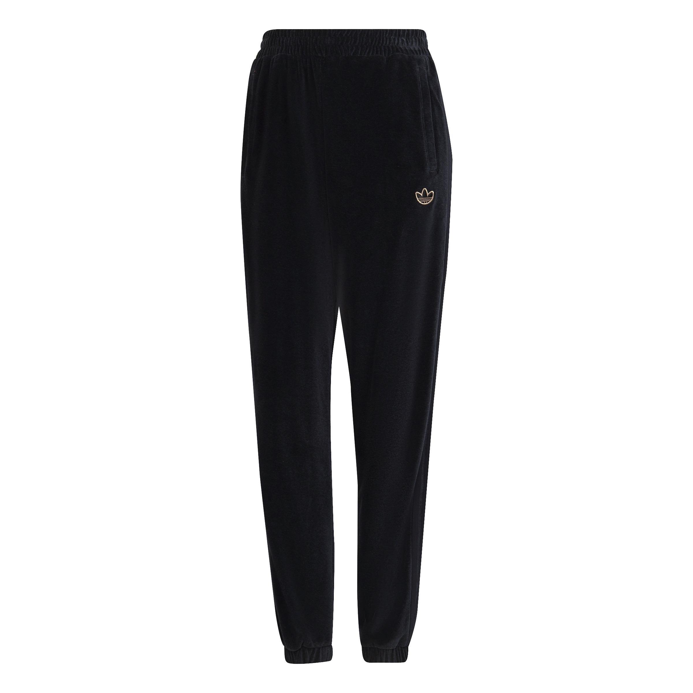 Cozy Velour Melange Cuffed Joggers, Black, A901_ONE, large image number 2