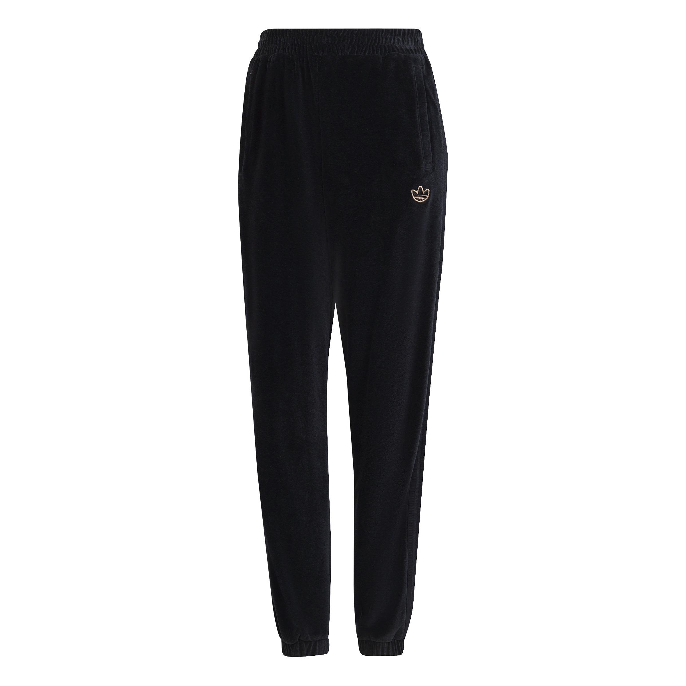 Cozy Velour Melange Cuffed Joggers, Black, A901_ONE, large image number 3